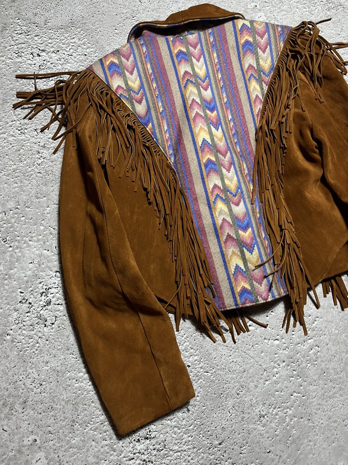 Cowboy Equipment Vintage Woman’s Made USA Lariat Leather Western Jacket Size M / US 6-8 / IT 42-44 - 16 Thumbnail