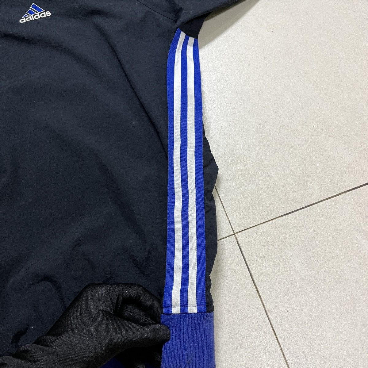 Adidas × Vintage Vintage Adidas 3 Stripes Jersey Size US L / EU 52-54 / 3 - 2 Thumbnail