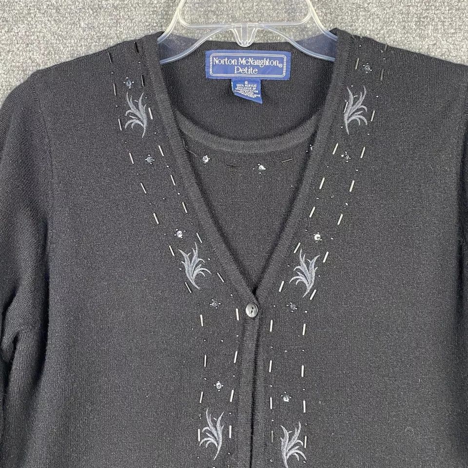 Other Norton Mcnaughton Cardigan Women's Petite Small Acrylic PS Size S / US 4 / IT 40 - 2 Thumbnail