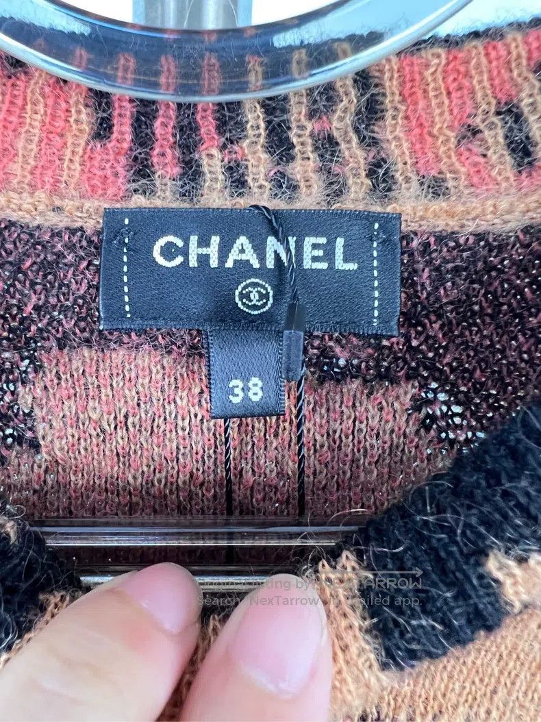 Chanel Chanel 23 pink-brown iced tea full-print sweaters Size XS / US 0-2 / IT 36-38 - 3 Thumbnail