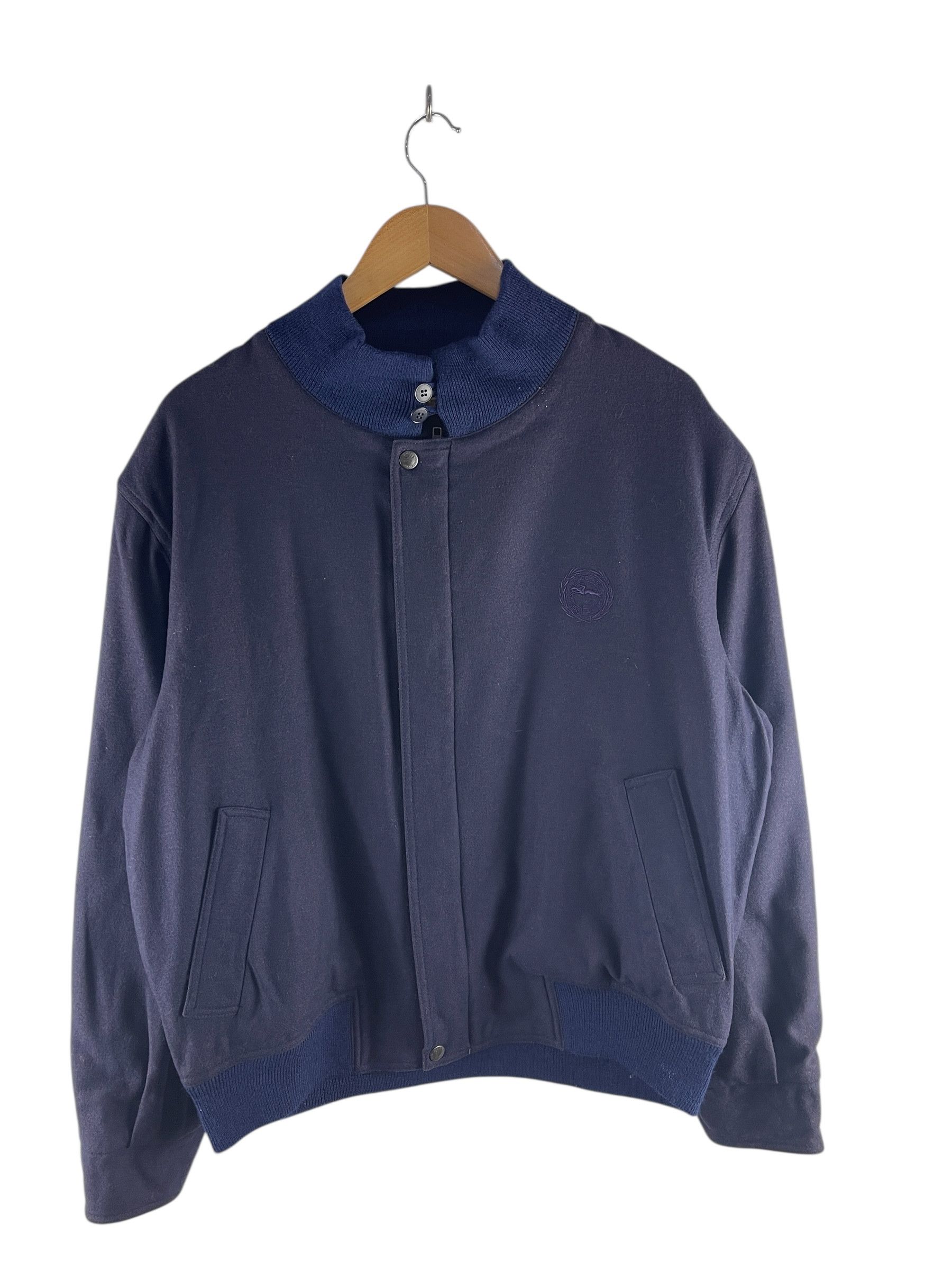 Longchamp Vintage Longchamp Paris Made in Italy Navy Casual Jacket Size US M / EU 48-50 / 2 - 1 Thumbnail