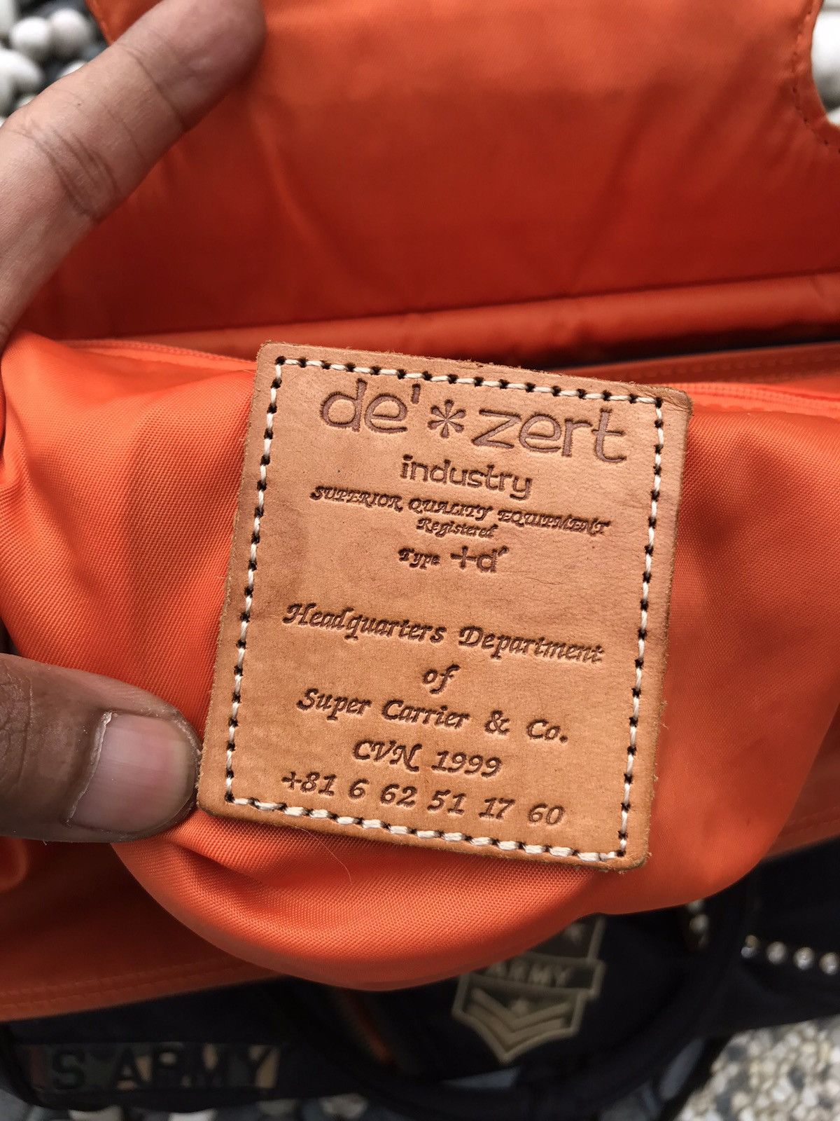 Japanese Brand DEZERT INDUSTRY TYPE HANDBAG HANDMADE 🇯🇵 Size ONE SIZE - 15 Thumbnail