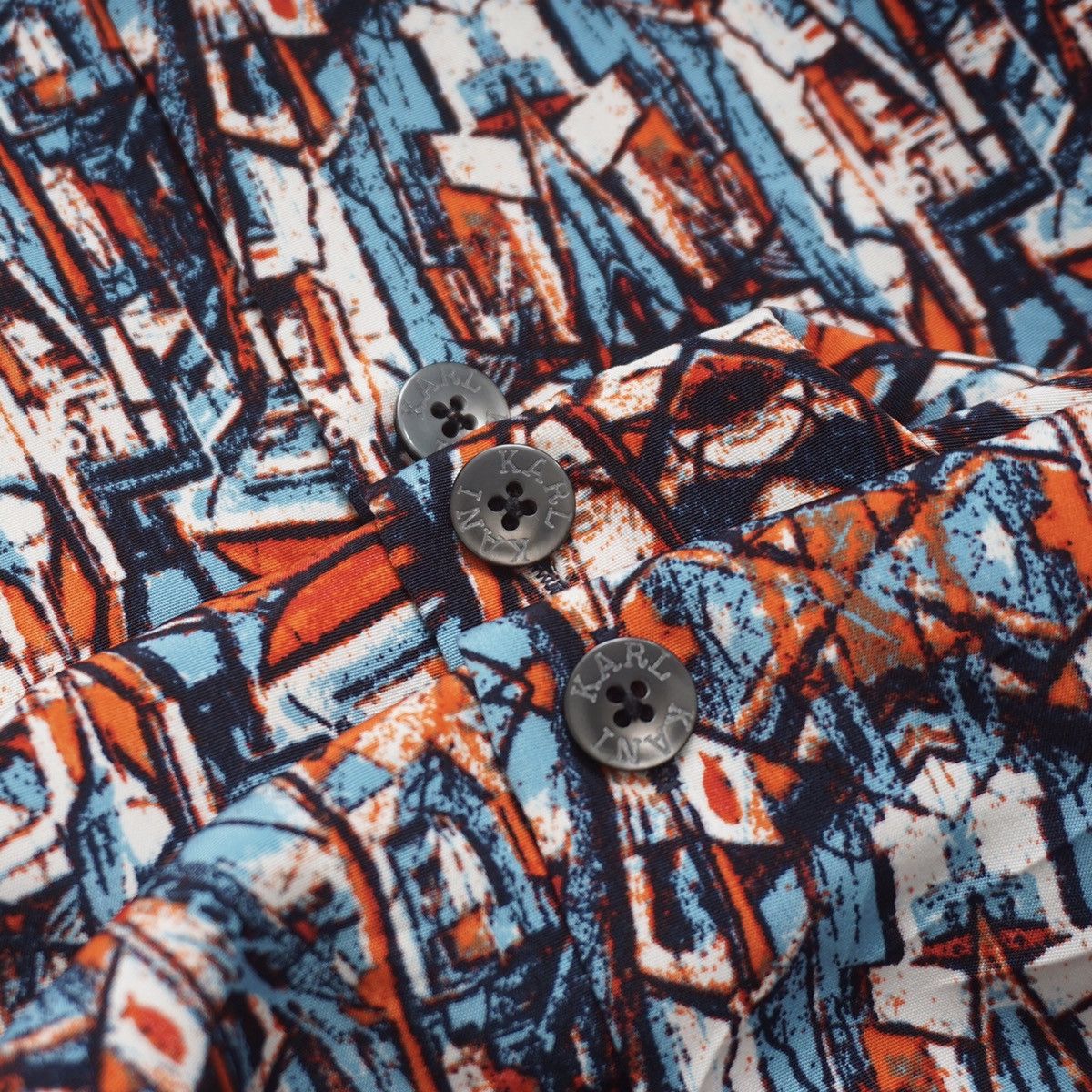 Karl Kani × Vintage Vintage Kaarl kani abstract shirt Size US XXL / EU 58 / 5 - 6 Thumbnail