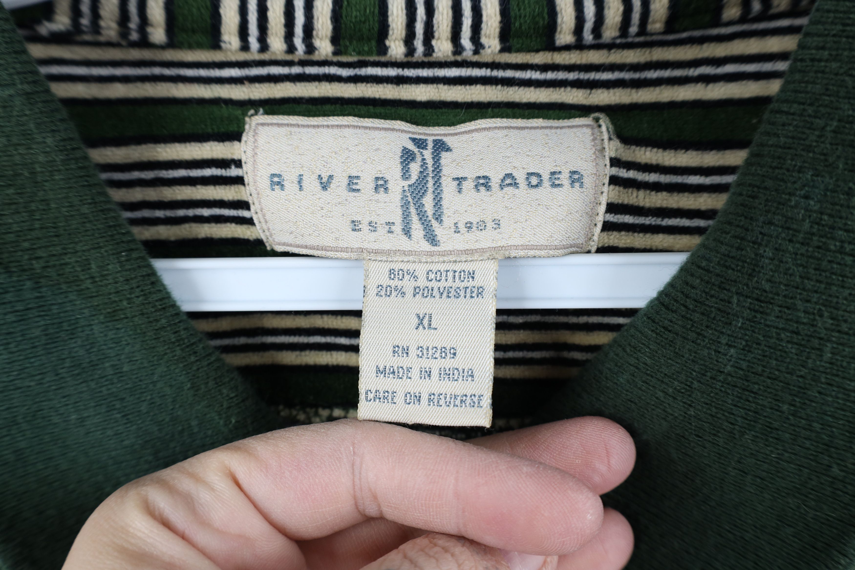 Vintage Vintage 90s Streetwear Velour Long Sleeve Rugby Polo Green Size US XL / EU 56 / 4 - 5 Thumbnail