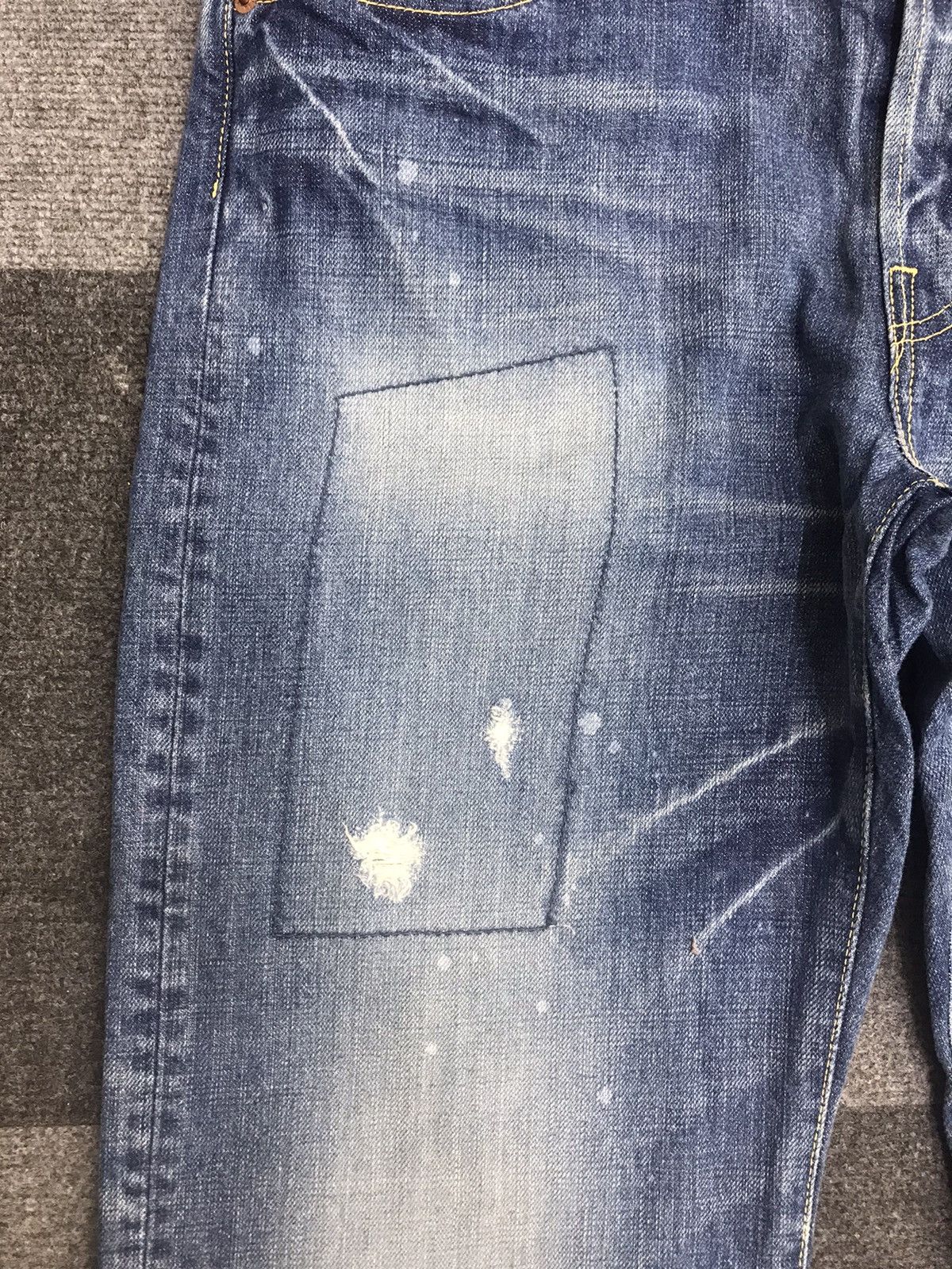Japanese Brand × Spellbound SPELLBOUND Japan Patchwork Distressed Jeans Size US 35 - 9 Thumbnail