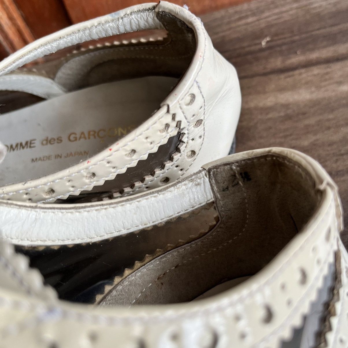 Comme des Garcons COMME DES GARCONS CLEAR WHITE PATENT OXFORD Size US 7 / IT 37 - 9 Thumbnail