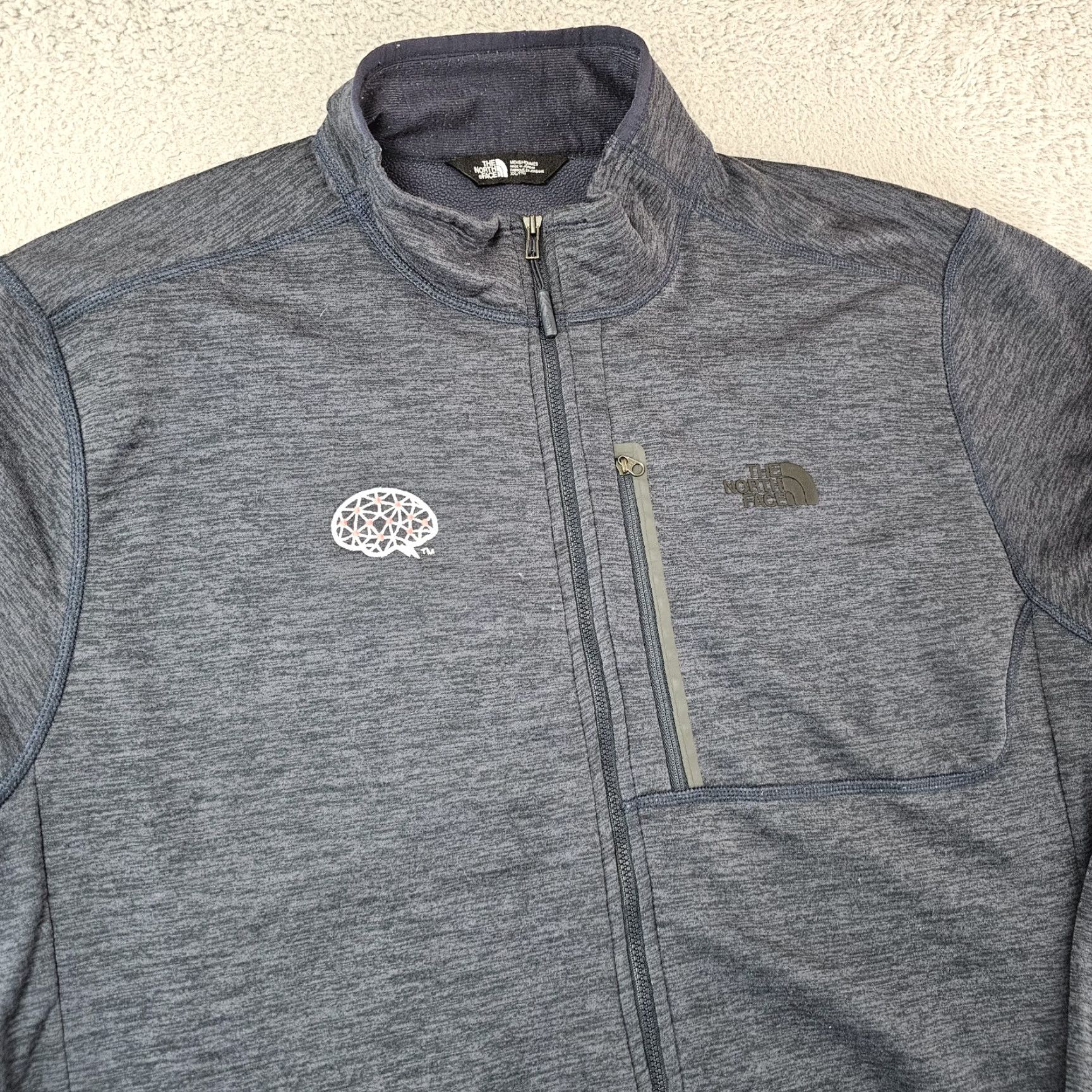 The North Face The North Face Jacket Mens 2XL Blue Full Zip Fleece Outdoor Activewear Chest Pocket Size US XXL / EU 58 / 5 - 2 Thumbnail