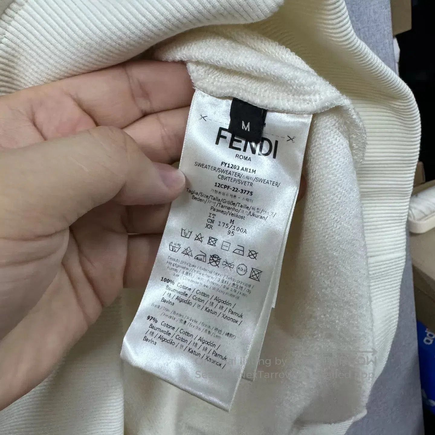 Fendi Beige Graphic Print Hoodie with Colorful Sleeves. Size US M / EU 48-50 / 2 - 6 Thumbnail