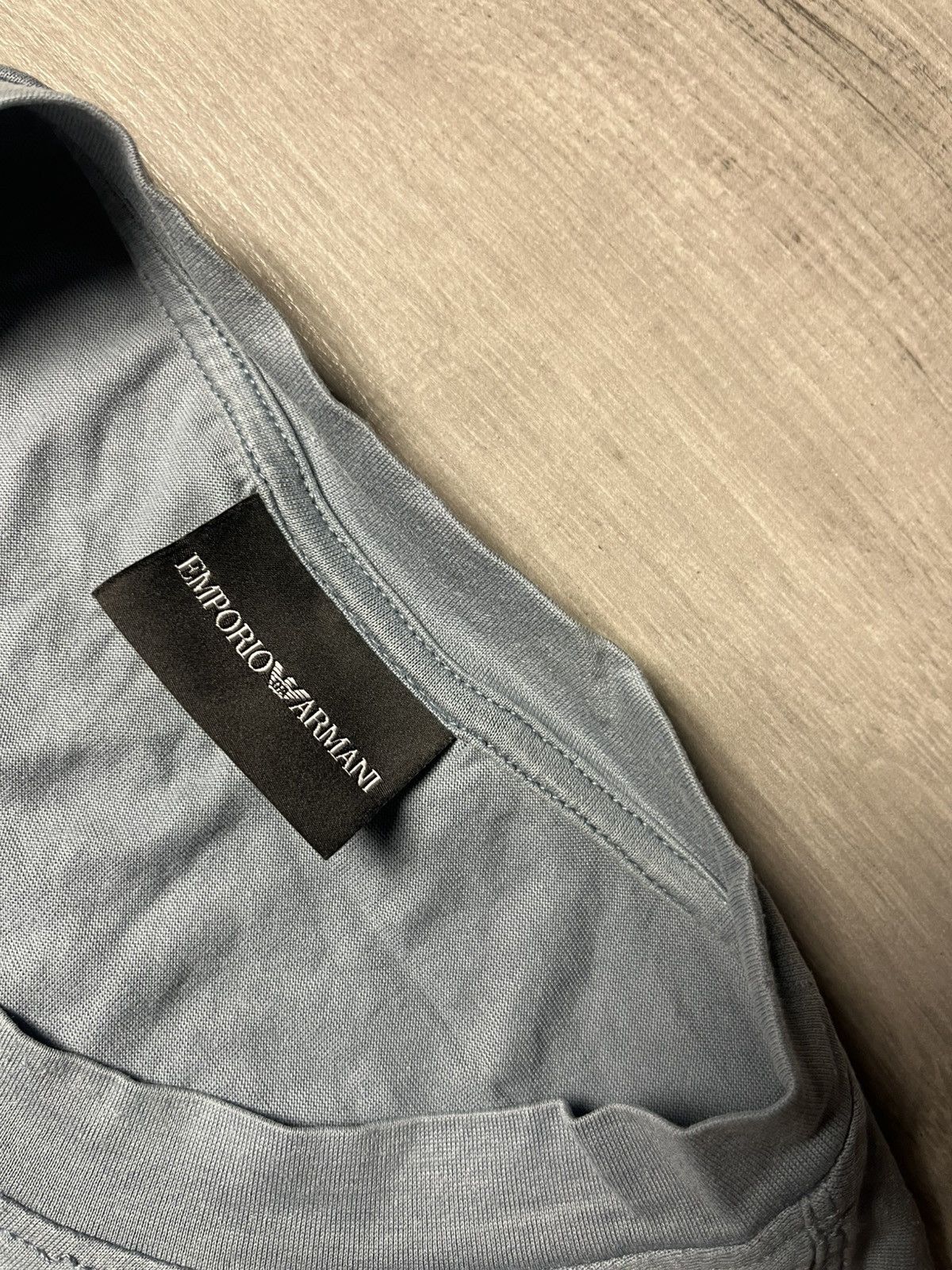Emporio Armani Emporio Armani embroidered Logo T-shirt size Large Size US L / EU 52-54 / 3 - 4 Thumbnail