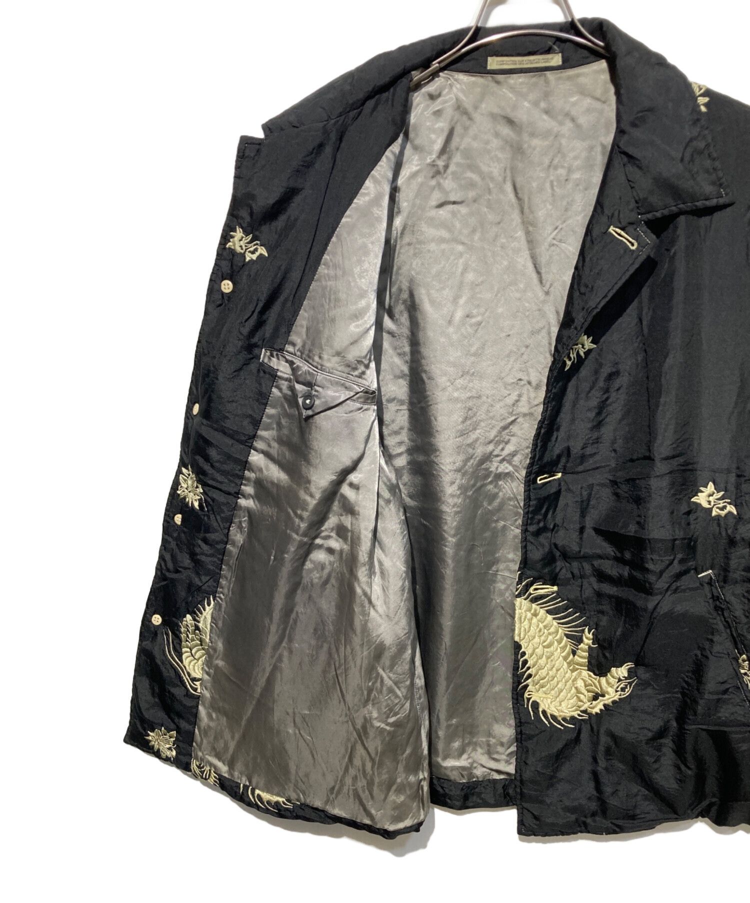 Yohji Yamamoto Yohji Yamamoto pour homme 93AW patterned silk jacket Size US M / EU 48-50 / 2 - 9 Thumbnail