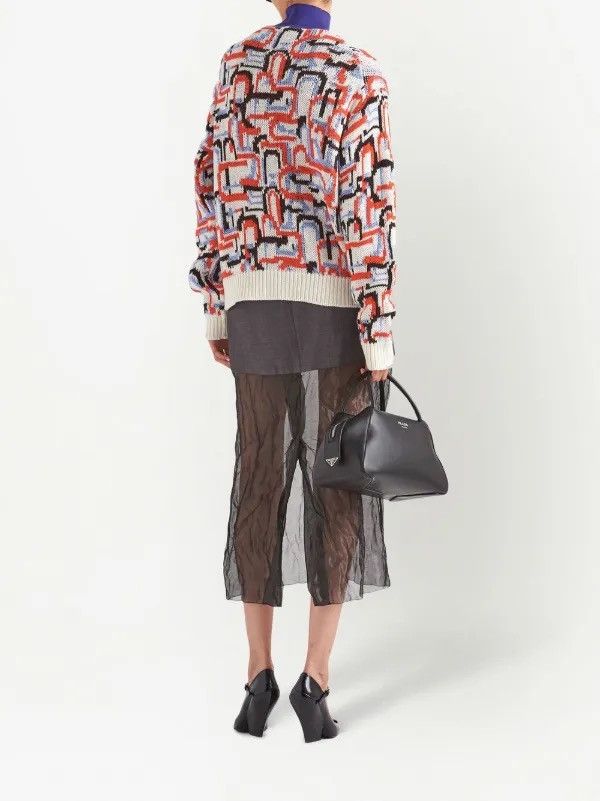Prada Prada Multicolor Wool Cashmere Knit Sweater Size XS / US 0-2 / IT 36-38 - 4 Thumbnail