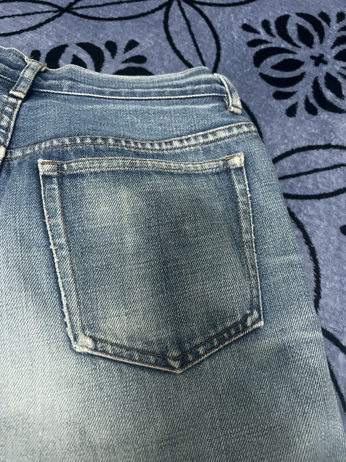 A.P.C. × Vintage A.P.C - Rue De Fleurus Paris Selvedge Button Fly Distressed Size US 29 - 8 Thumbnail