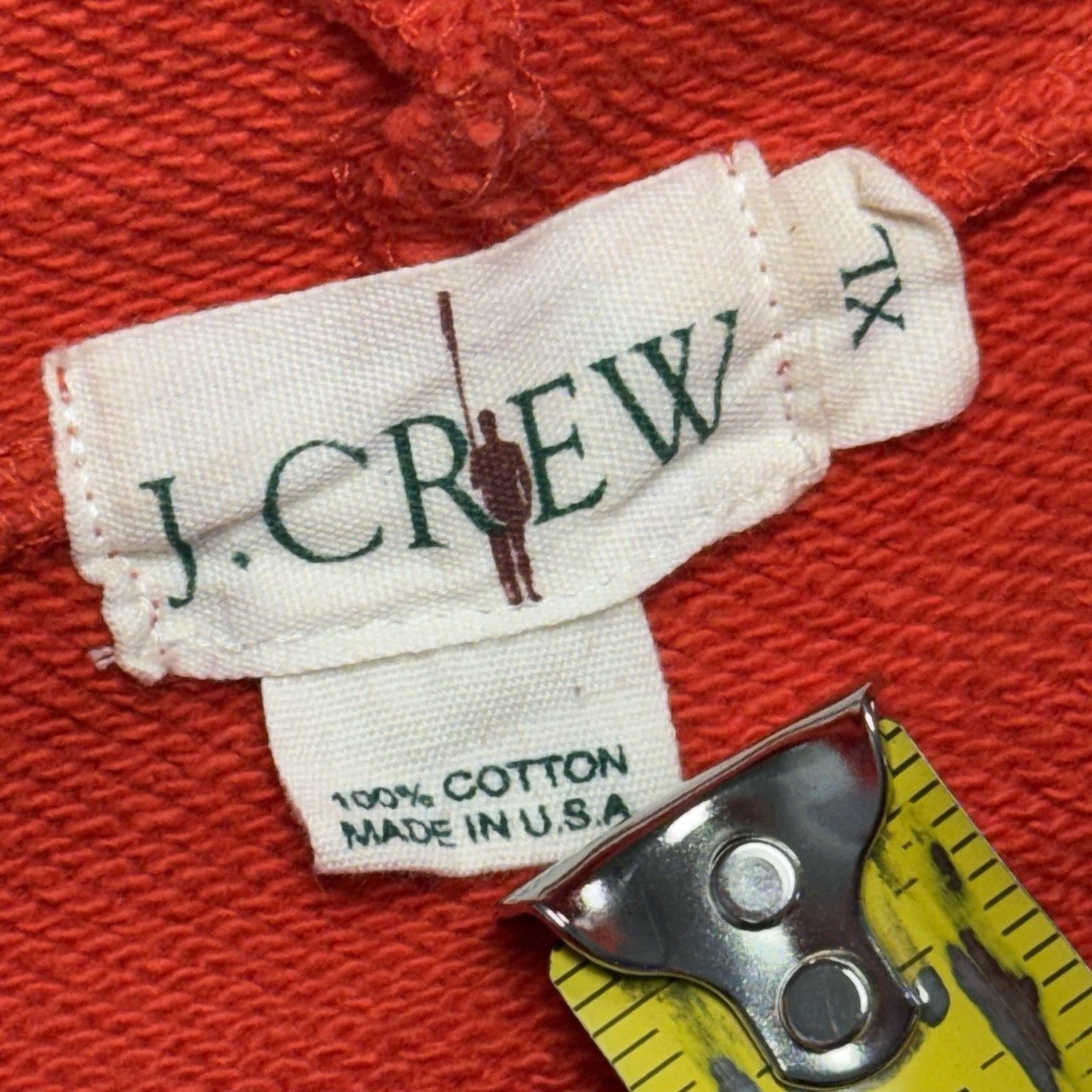 J.Crew J Crew Hoodie Sweatshirt Mens XL Red Baggy Relaxed Made in U Size US XL / EU 56 / 4 - 9 Thumbnail