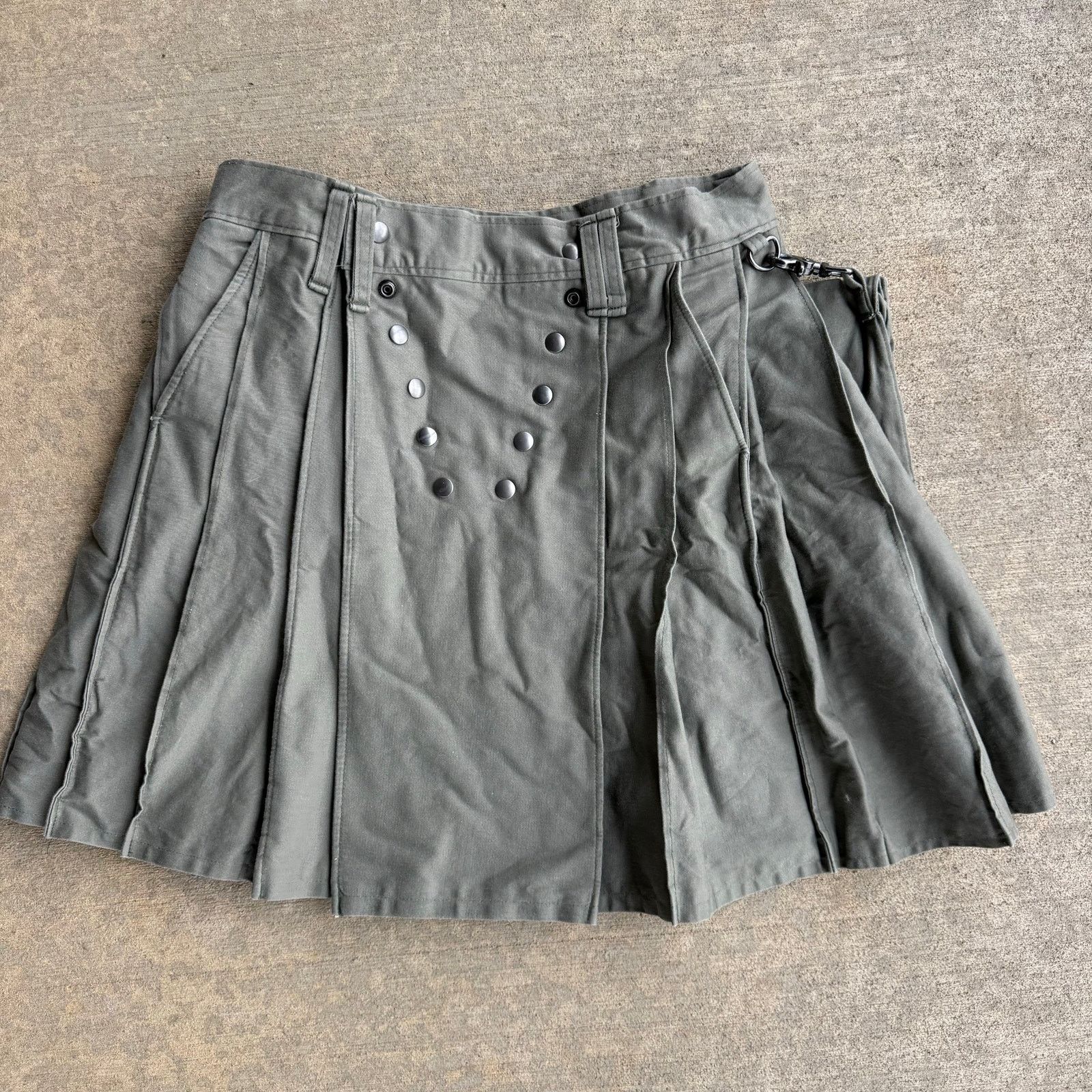 Vintage Utility Tactical Canvas Kilt Utilikilt Tandy Snap Cargo 36" Size US 36 / EU 52 - 1 Thumbnail