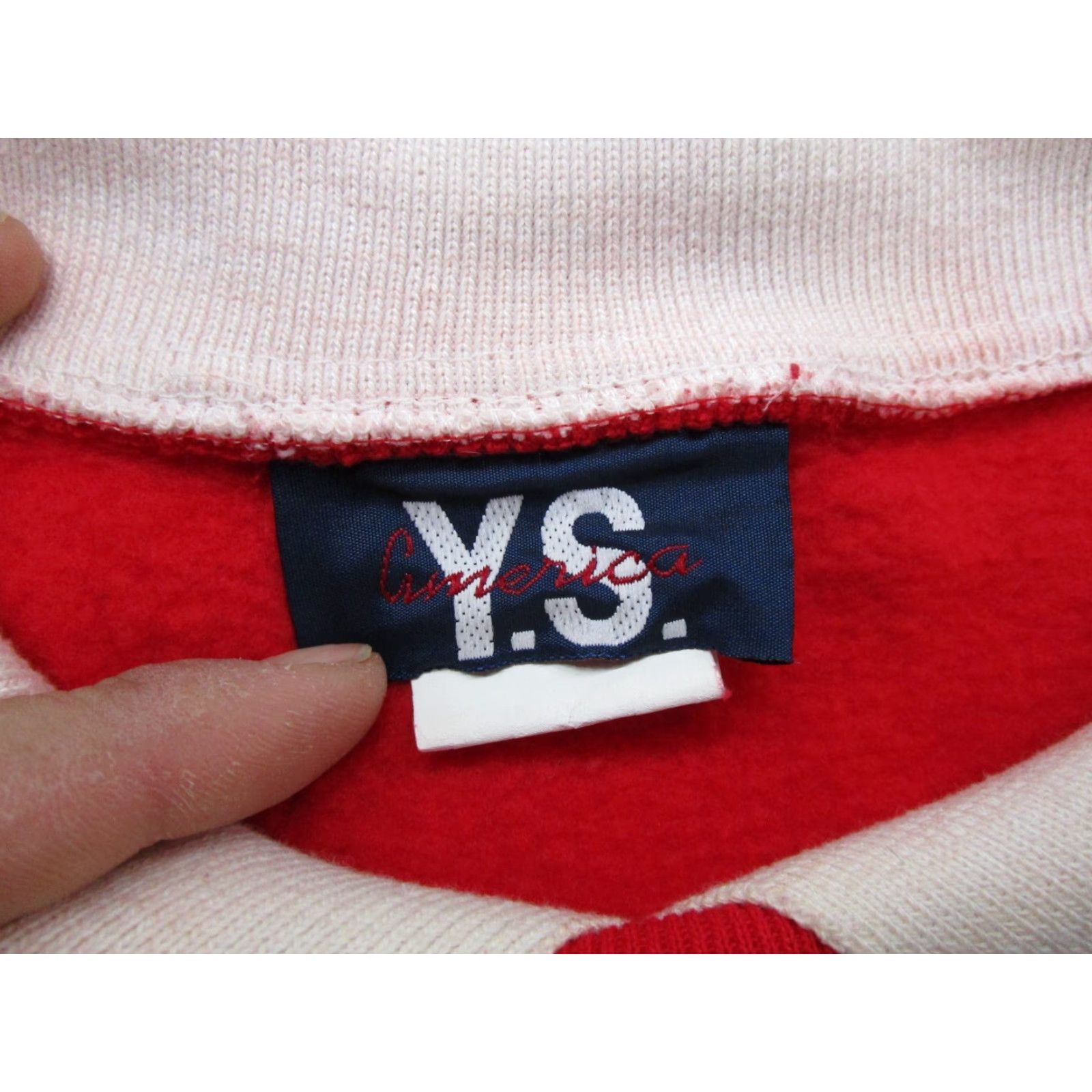 Vintage VTG YS America Christmas Sweatshirt Collared Red 2X Women Winter Pullover Dog Snowman 90s Size XXL / US 16-18 / IT 52-54 - 2 Thumbnail