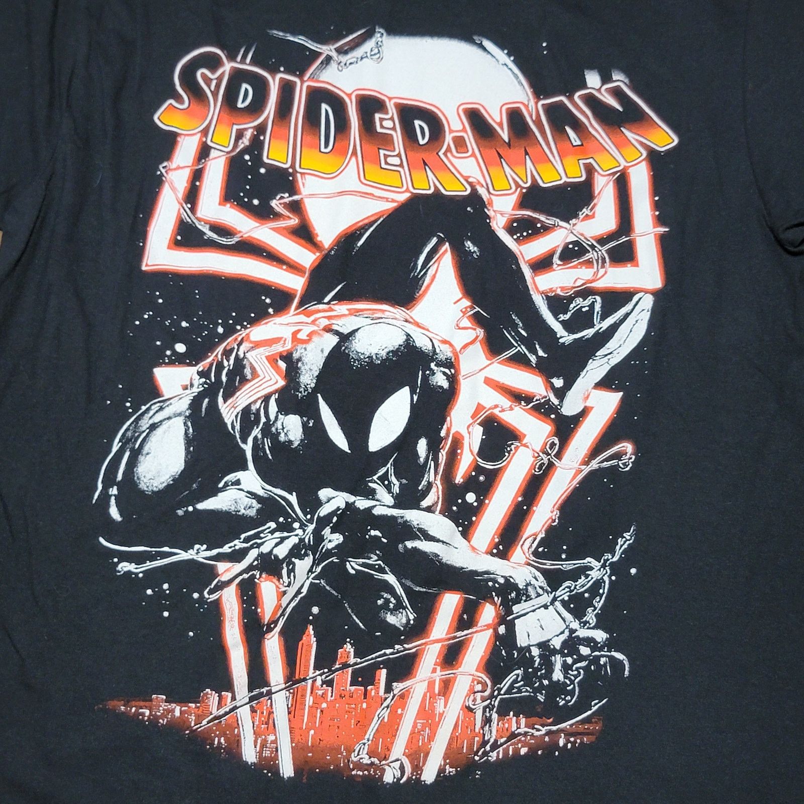 Marvel Comics Marvel Spiderman Black Unisex Tee - Size Large (42/44) Size US L / EU 52-54 / 3 - 2 Thumbnail