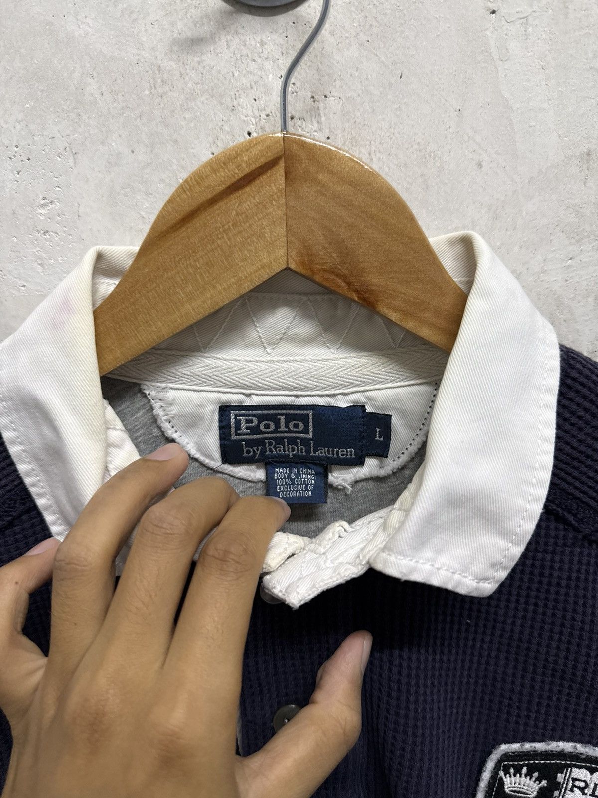 Polo Ralph Lauren Vintage Polo Ralph Lauren Rugby Waffle Size US L / EU 52-54 / 3 - 6 Thumbnail