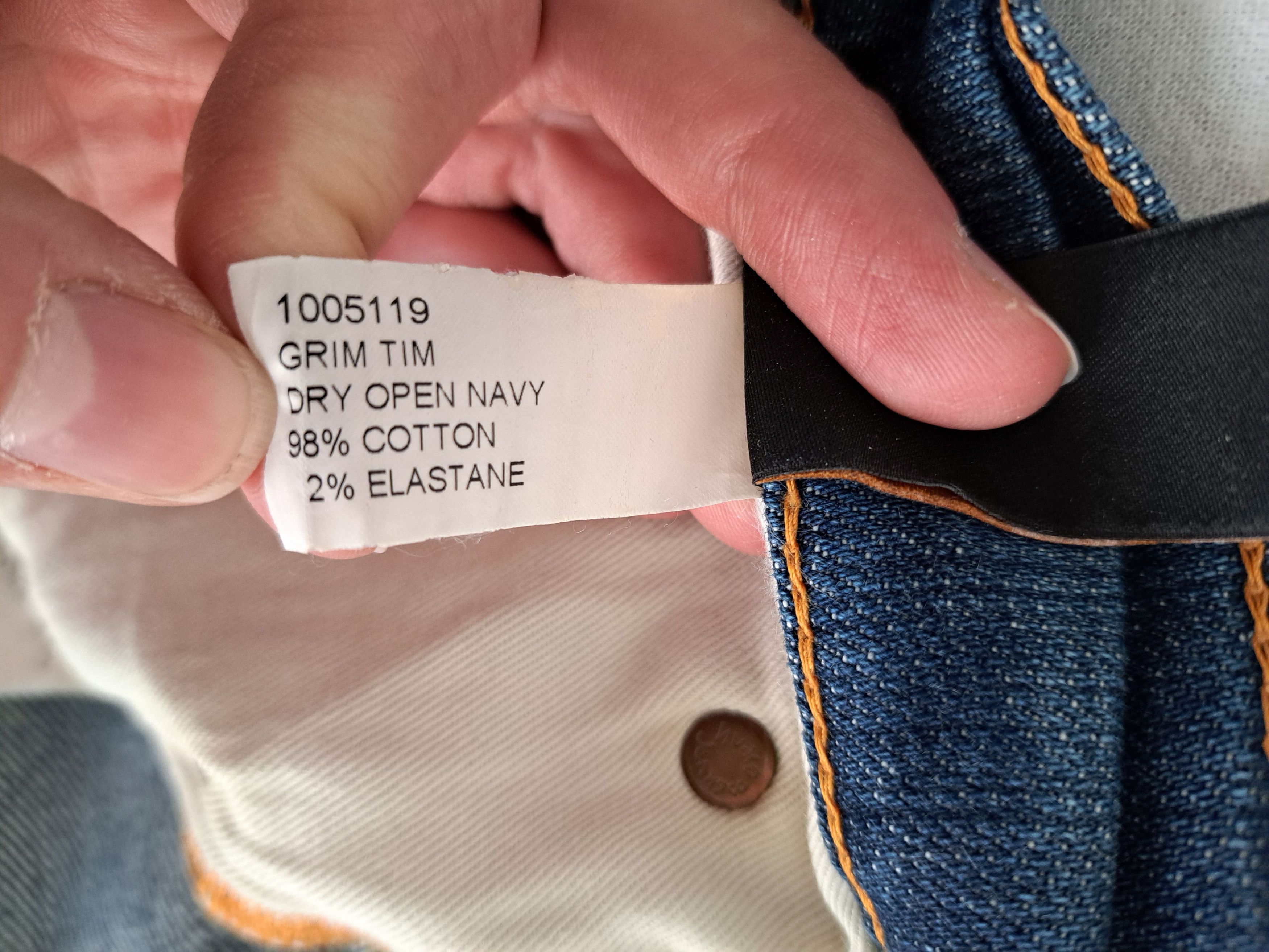 Nudie Jeans GRIM TIM DRY OPEN NAVY (1005119) - Denim Jeans - W32 Size US 32 / EU 48 - 7 Thumbnail