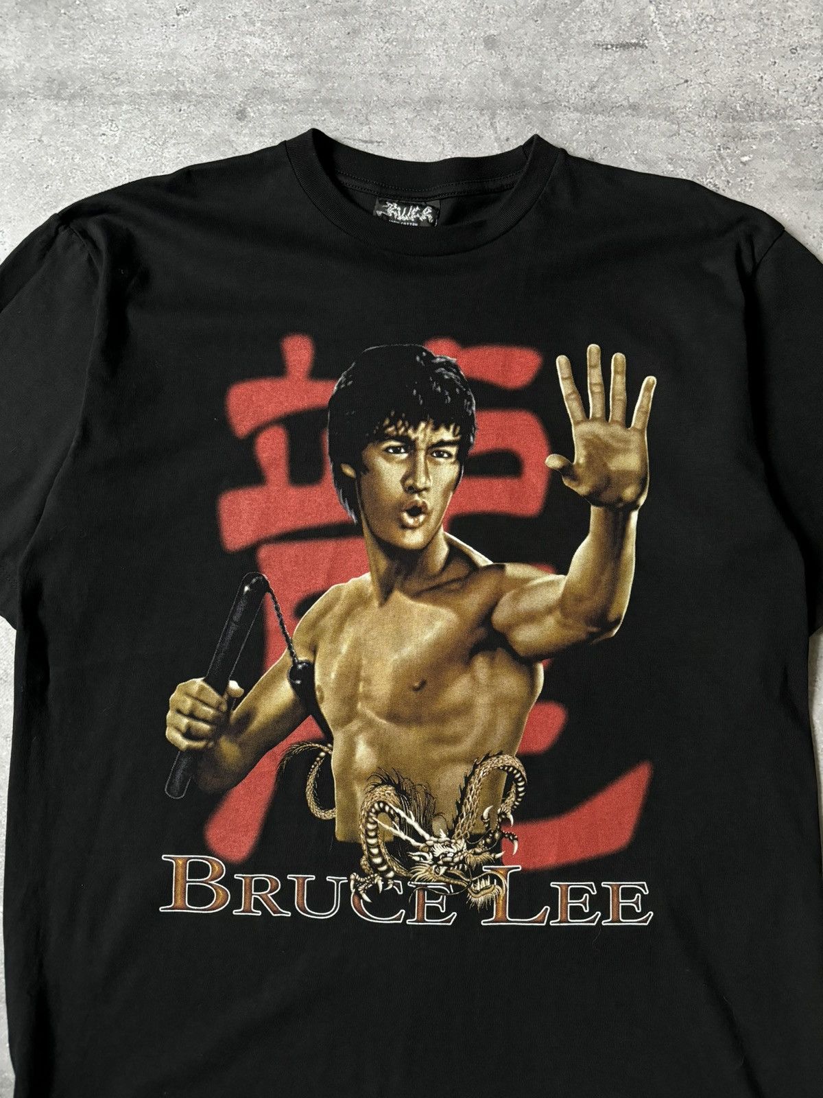 Vintage Vintage 90s Bruce Lee Double Sided T-Shirt Size US XL / EU 56 / 4 - 2 Thumbnail