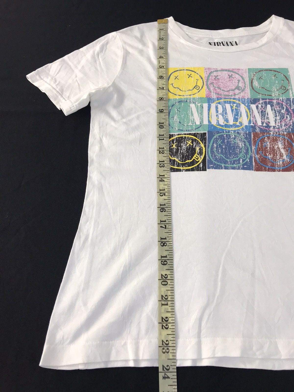 Other Nirvana Kurt Cobain Grunge Rock Smiley Face Printed Tee Size S / US 4 / IT 40 - 9 Thumbnail