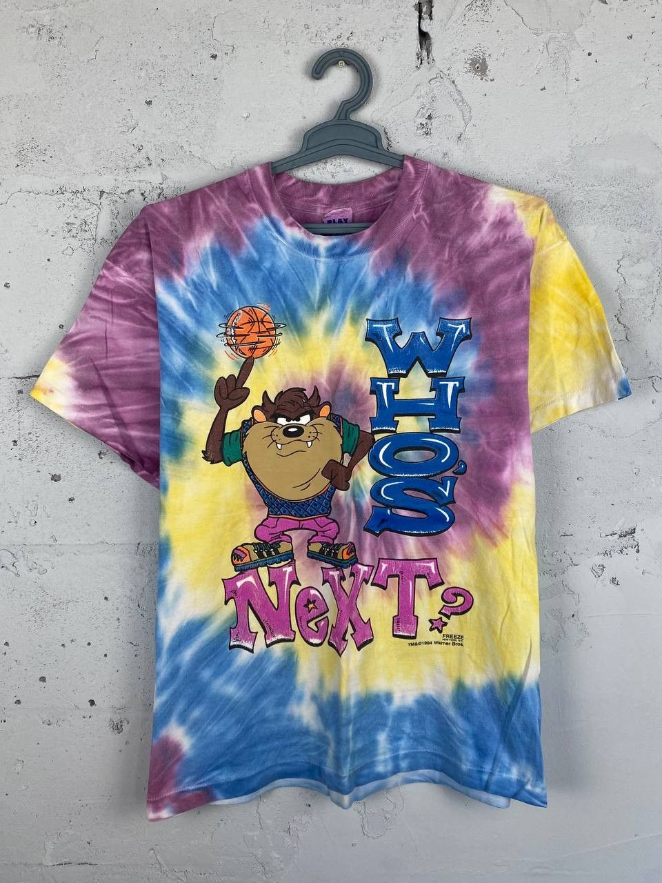 Disney × Vintage 1996 Looney Tunes Taz Bugs Tie Dye Grateful Death Tee Size US M / EU 48-50 / 2 - 1 Thumbnail