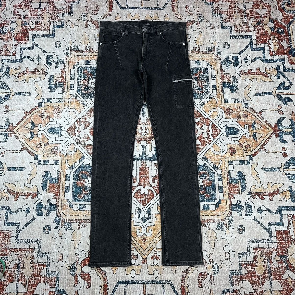 Undercover Uniqlo Undercover Side Pocket Black Washed Denim Pants Size US 29 - 2 Thumbnail