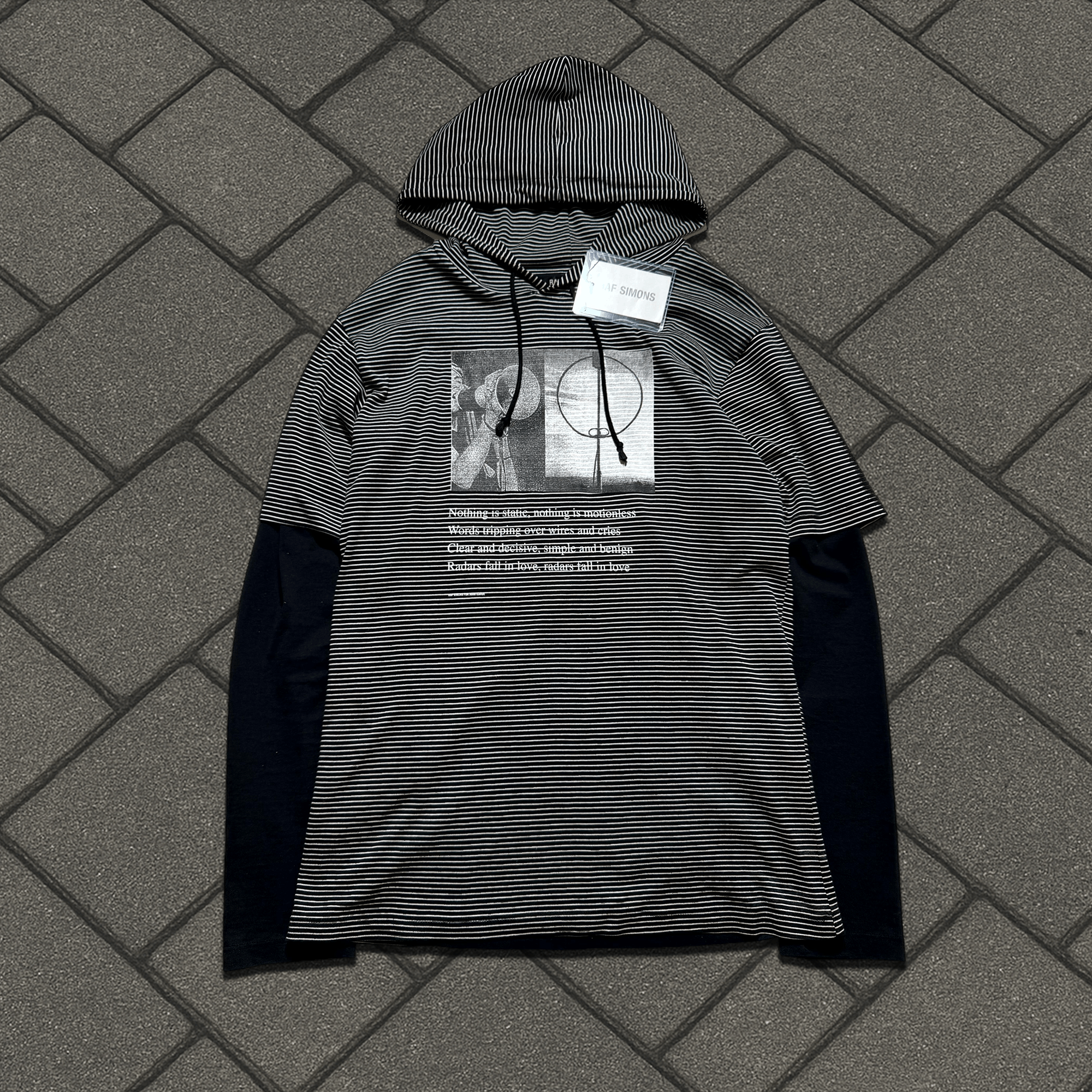 Raf Simons SS05 Raf Simons Avant Garde Striped Hoodie Size US M / EU 48-50 / 2 - 1 Thumbnail