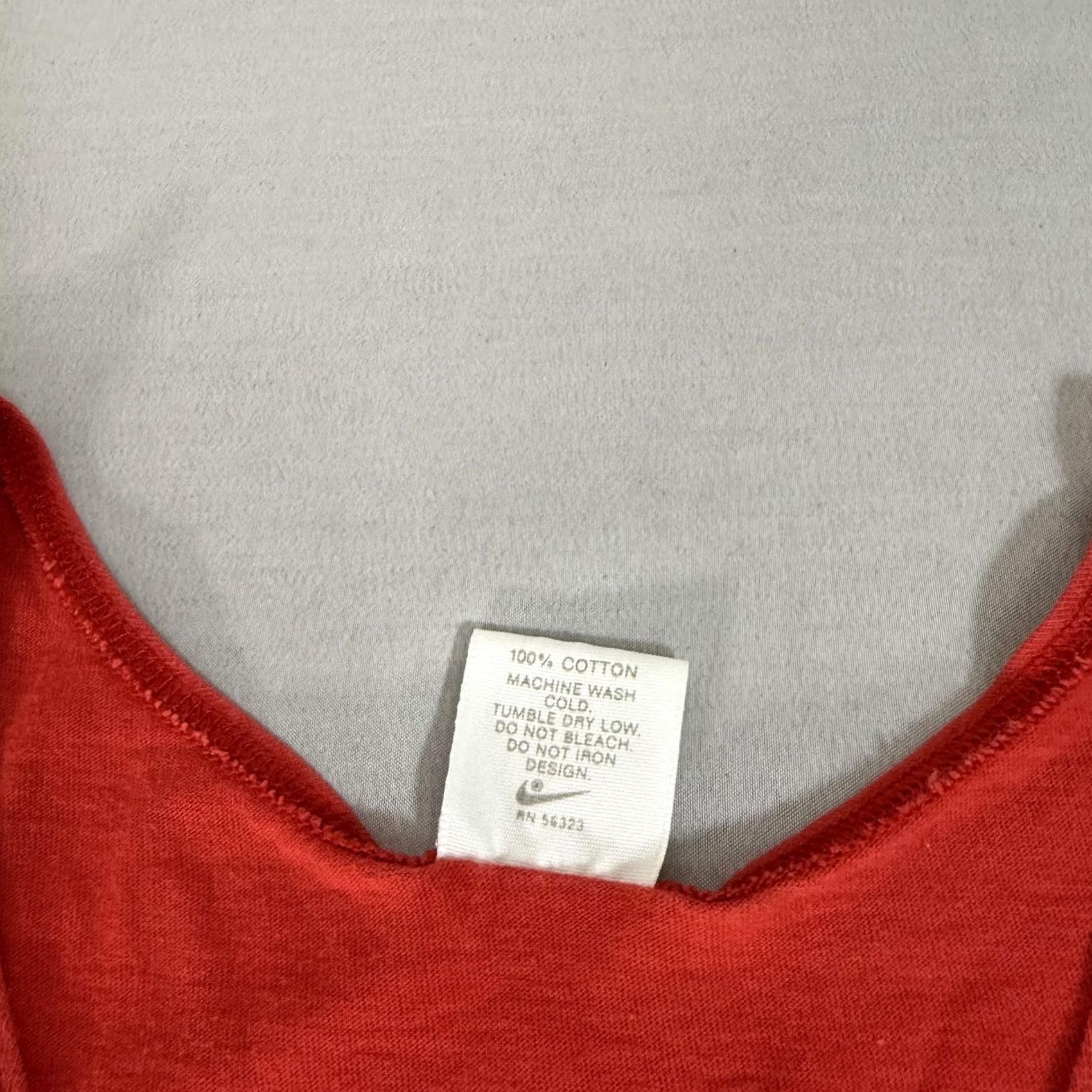 Nike VINTAGE Nike Shirt Mens Medium Red Tank Top Just Do It Single Stitch 90s USA Gym Size US M / EU 48-50 / 2 - 5 Thumbnail