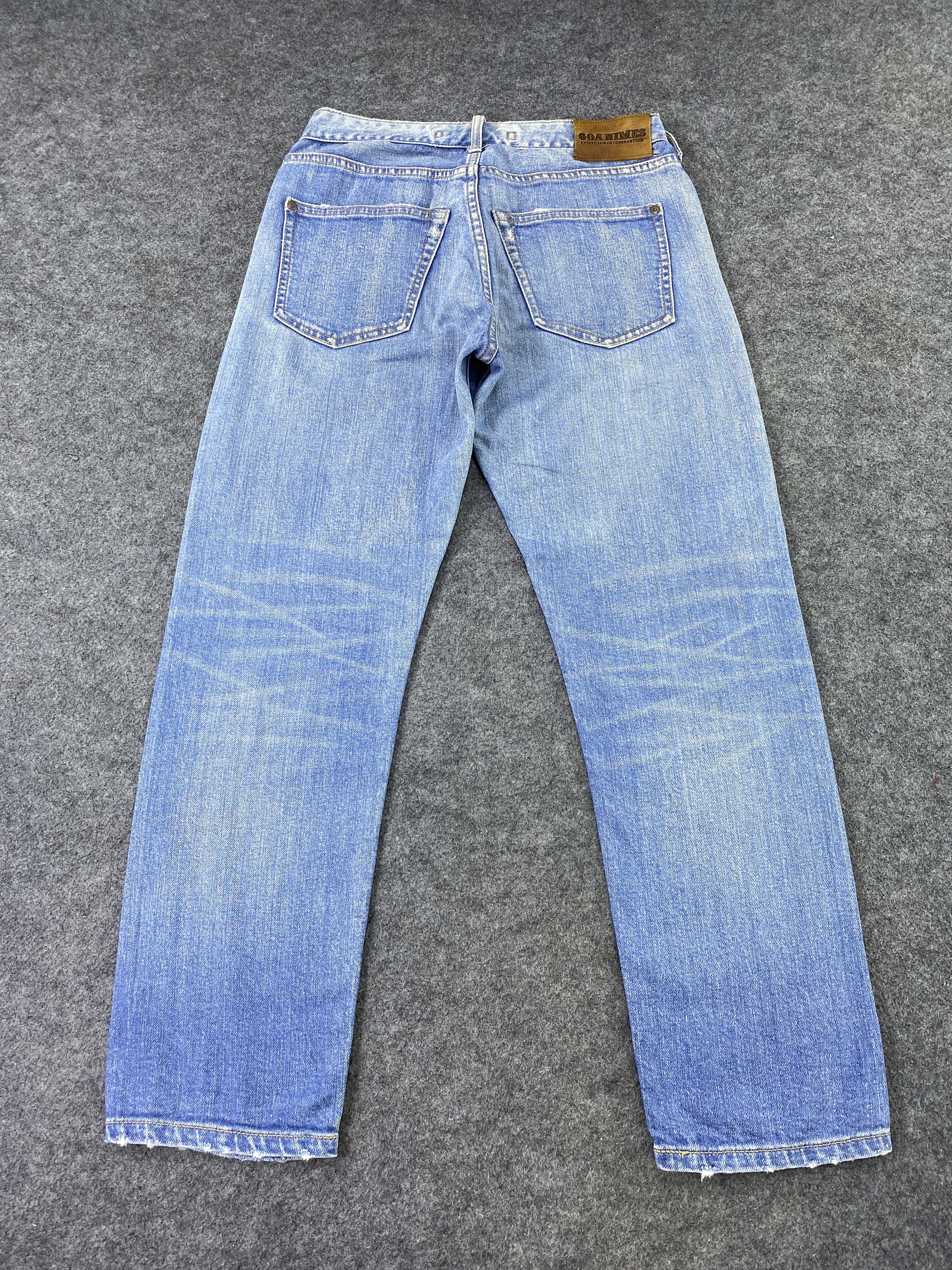 Japanese Brand GOA NIMES SELVEDGE BLUE WASH JEANS -J1132 Size US 28 / EU 44 - 4 Thumbnail