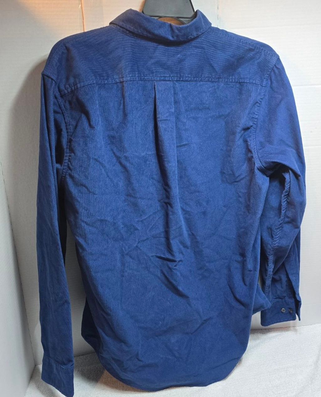 Lands' End Men's Lands' End Blue Corduroy Casual Button Down Shirt L Size US L / EU 52-54 / 3 - 6 Thumbnail