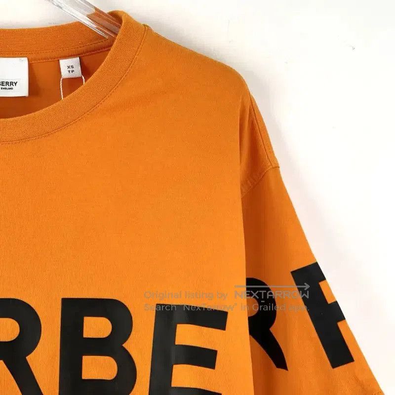 Burberry Burberry Orange Cotton Women's T-Shirt. Size XS / US 0-2 / IT 36-38 - 2 Thumbnail