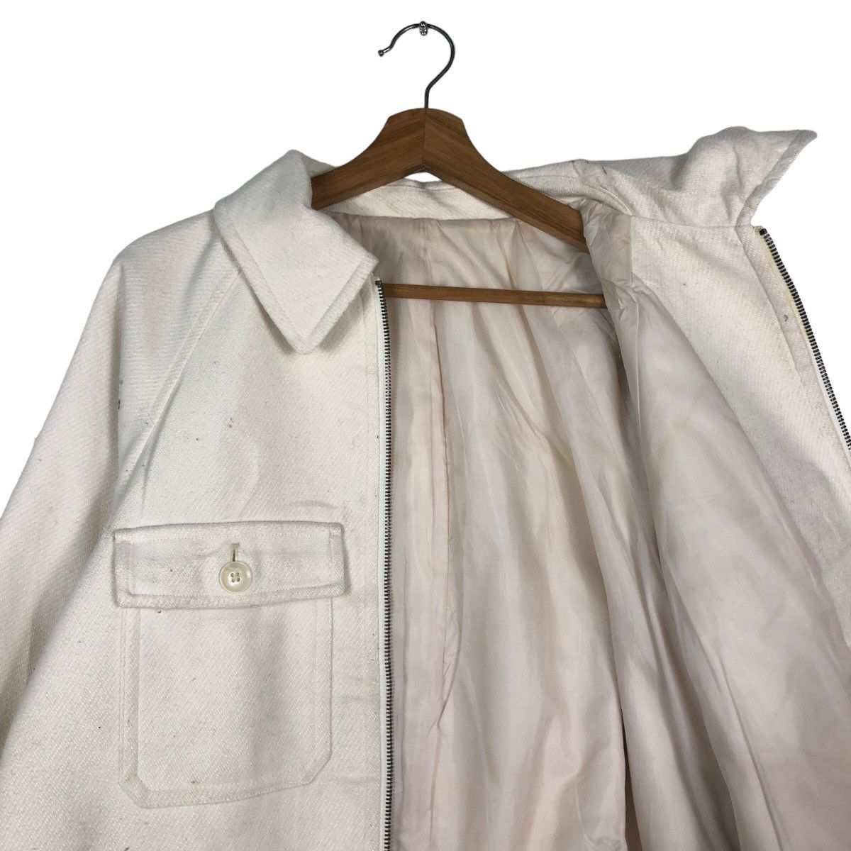 Japanese Brand 🔥Vintage Wool Work Chore Jacket GU Japan Issey Miyake Size US XL / EU 56 / 4 - 12 Thumbnail