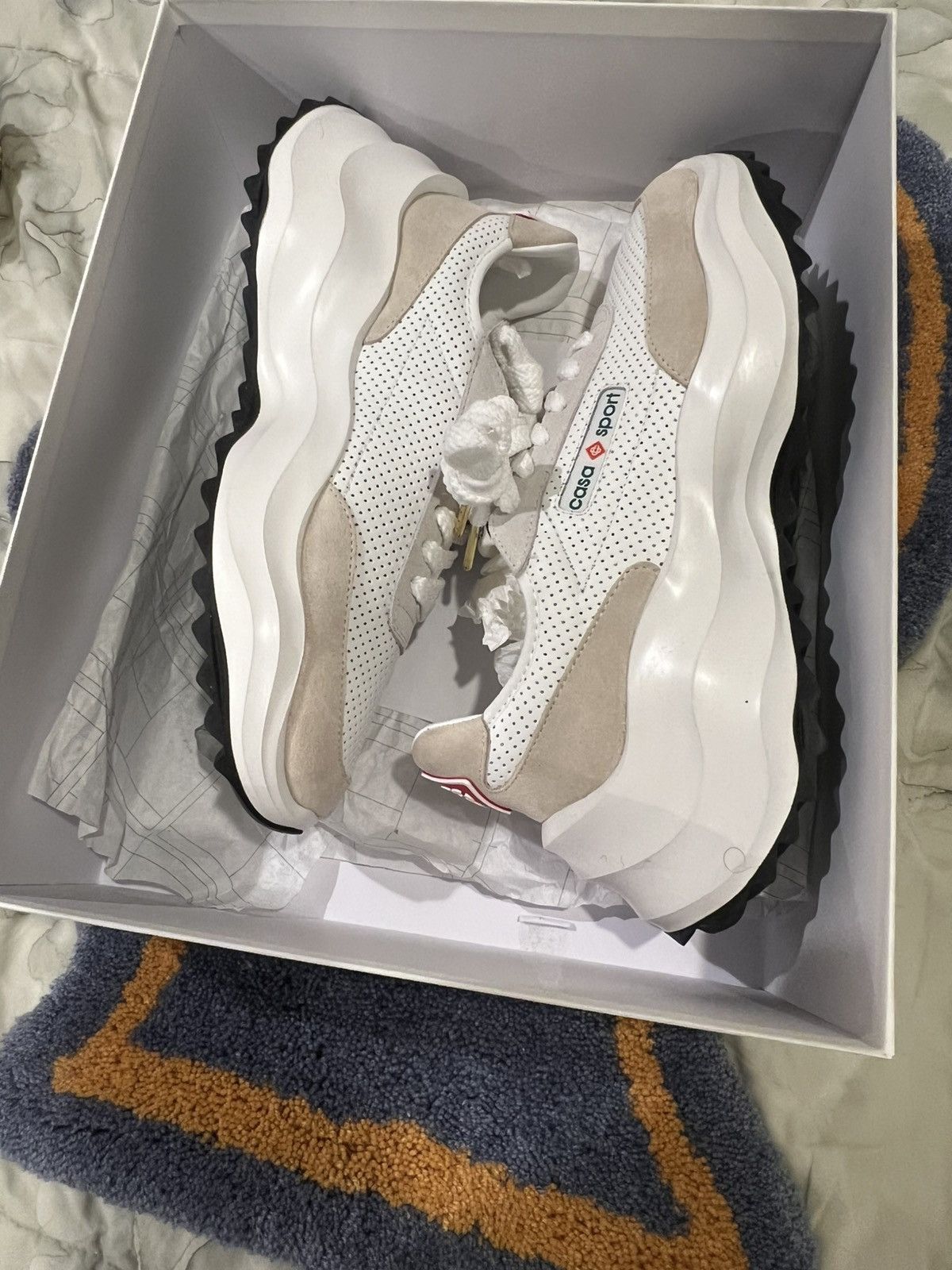 Casablanca Mens Atlantis Off-White Sneaker Size US 10 / EU 43 - 3 Thumbnail