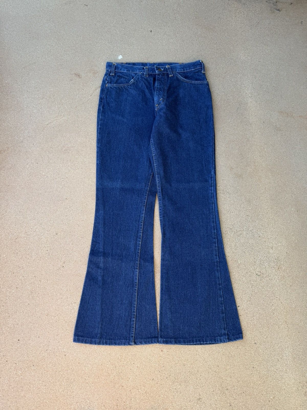Levi's Vtg 80’s Levi’s 646 Orange Tab Bellbottom Flare Jeans 31x31 Size US 31 - 1 Thumbnail