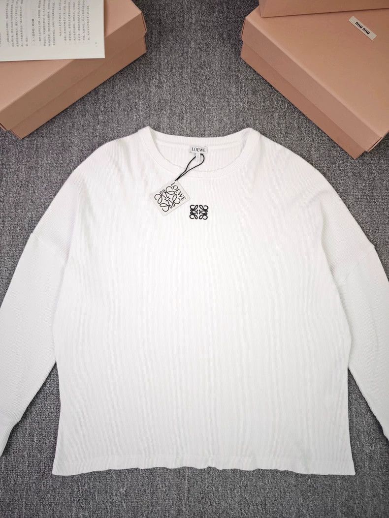 Loewe LOEWE Logo Embroidered Long Sleeve T-Shirt Size US XS / EU 42 / 0 - 1 Thumbnail