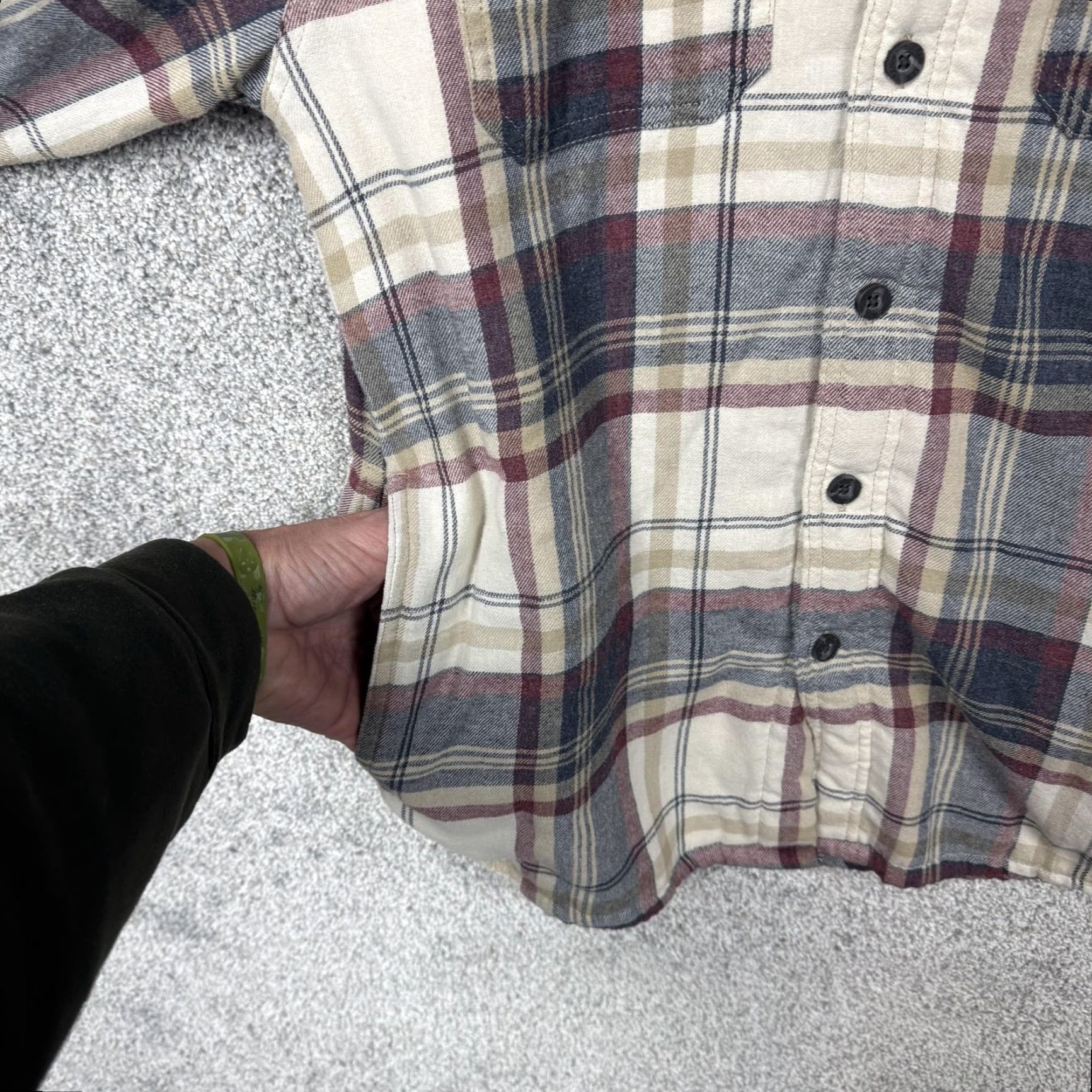 Wrangler Wrangler Shirt Jacket Shacket Plaid Cotton-Blend Flannel Sherpa Lined Puffer Style Men’s S Cream Blue Multicolor Casual Workwear Size US S / EU 44-46 / 1 - 5 Thumbnail
