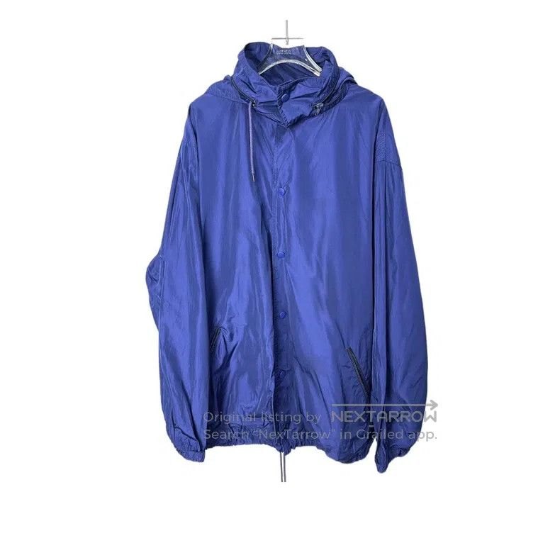 Balenciaga Balenciaga Dark Blue Waterproof Jacket Size US S / EU 44-46 / 1 - 1 Thumbnail