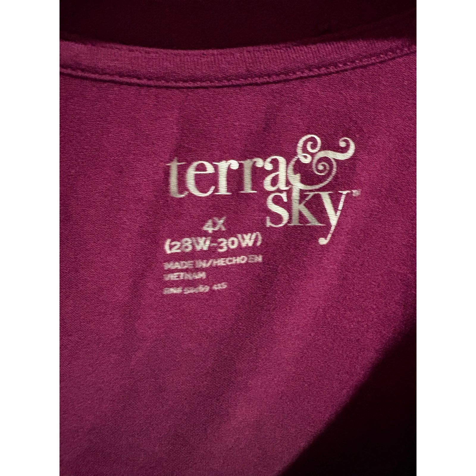 Other Terra & Sky | Women's Long Sleeve Top | 4X 28W-30W Size 4XL / US 24-26 - 3 Thumbnail