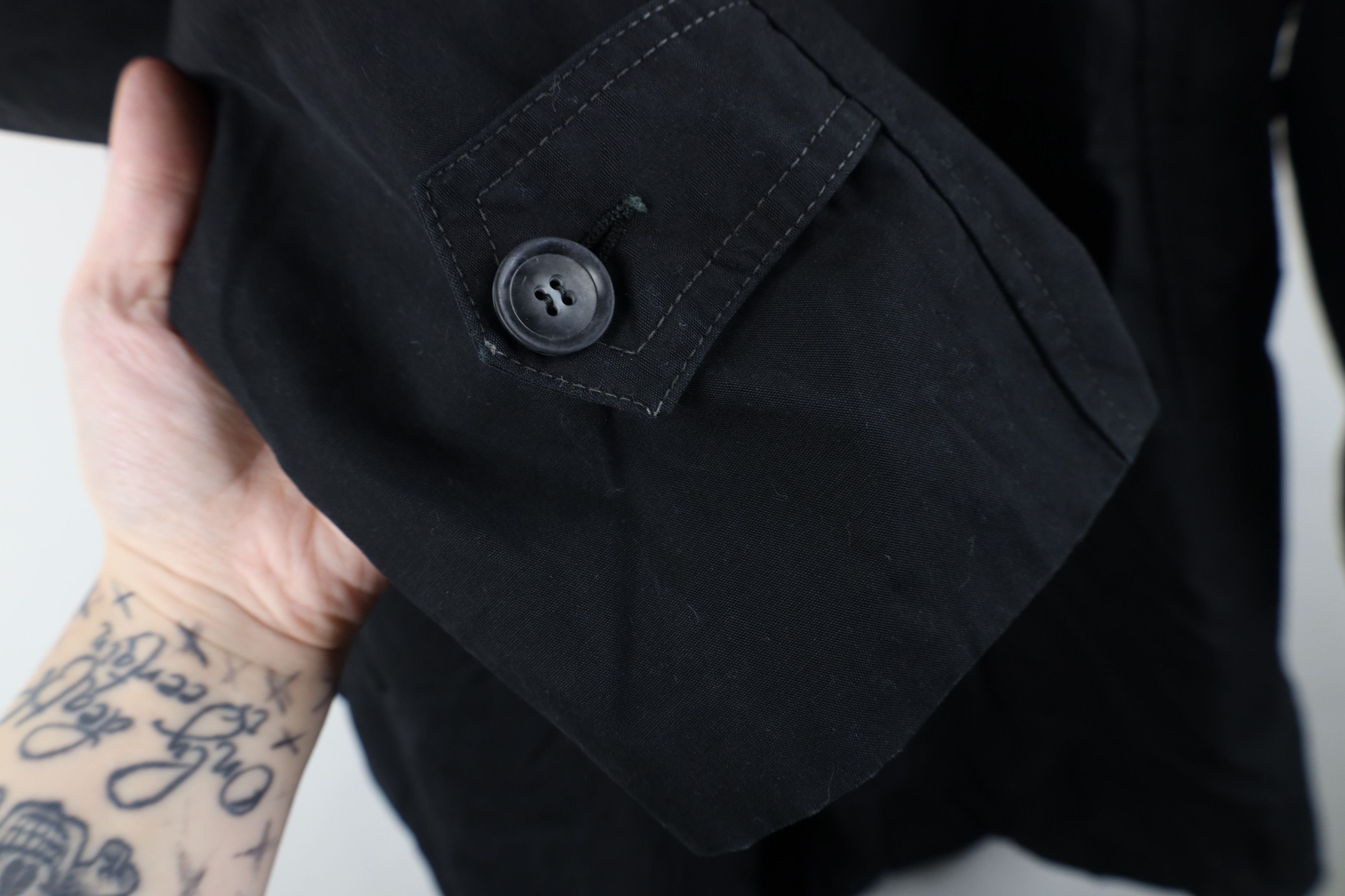 Vintage Vintage 70s Streetwear Lined Trench Coat Rain Jacket Black Size US XXL / EU 58 / 5 - 7 Thumbnail