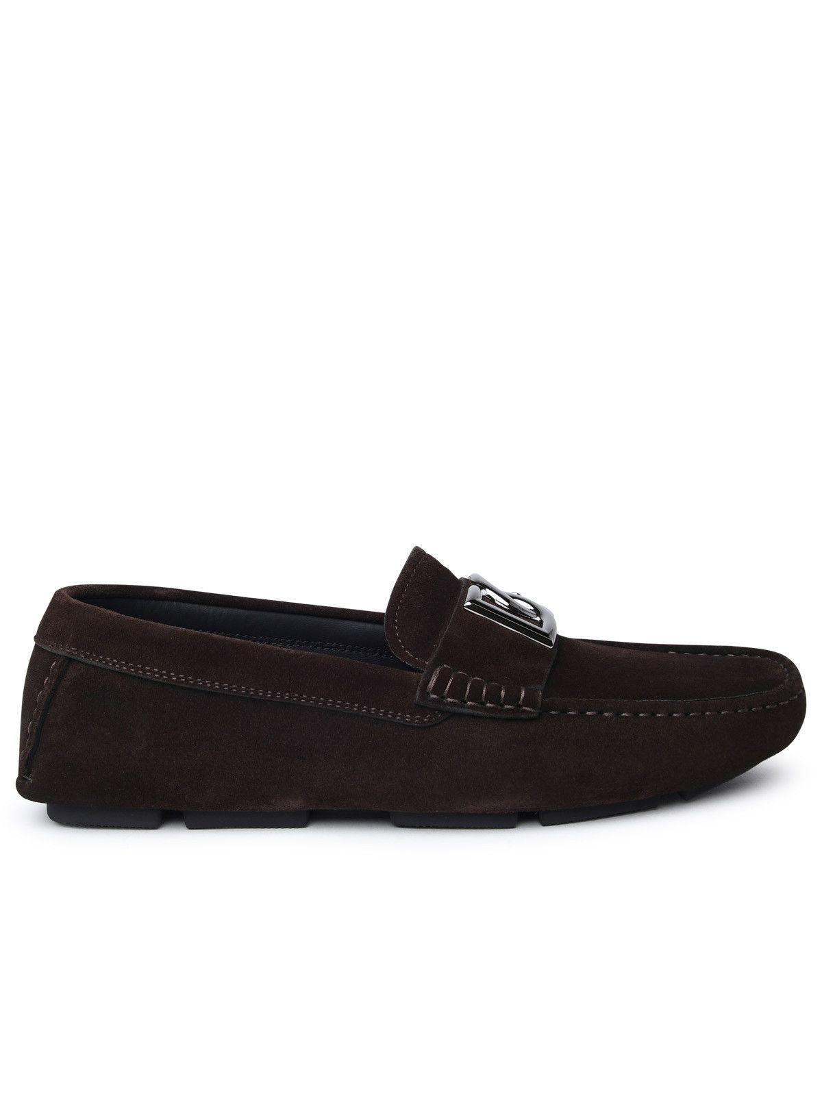 image of Dolce Gabbana Brown Suede Loafers, Men's (Size 12)