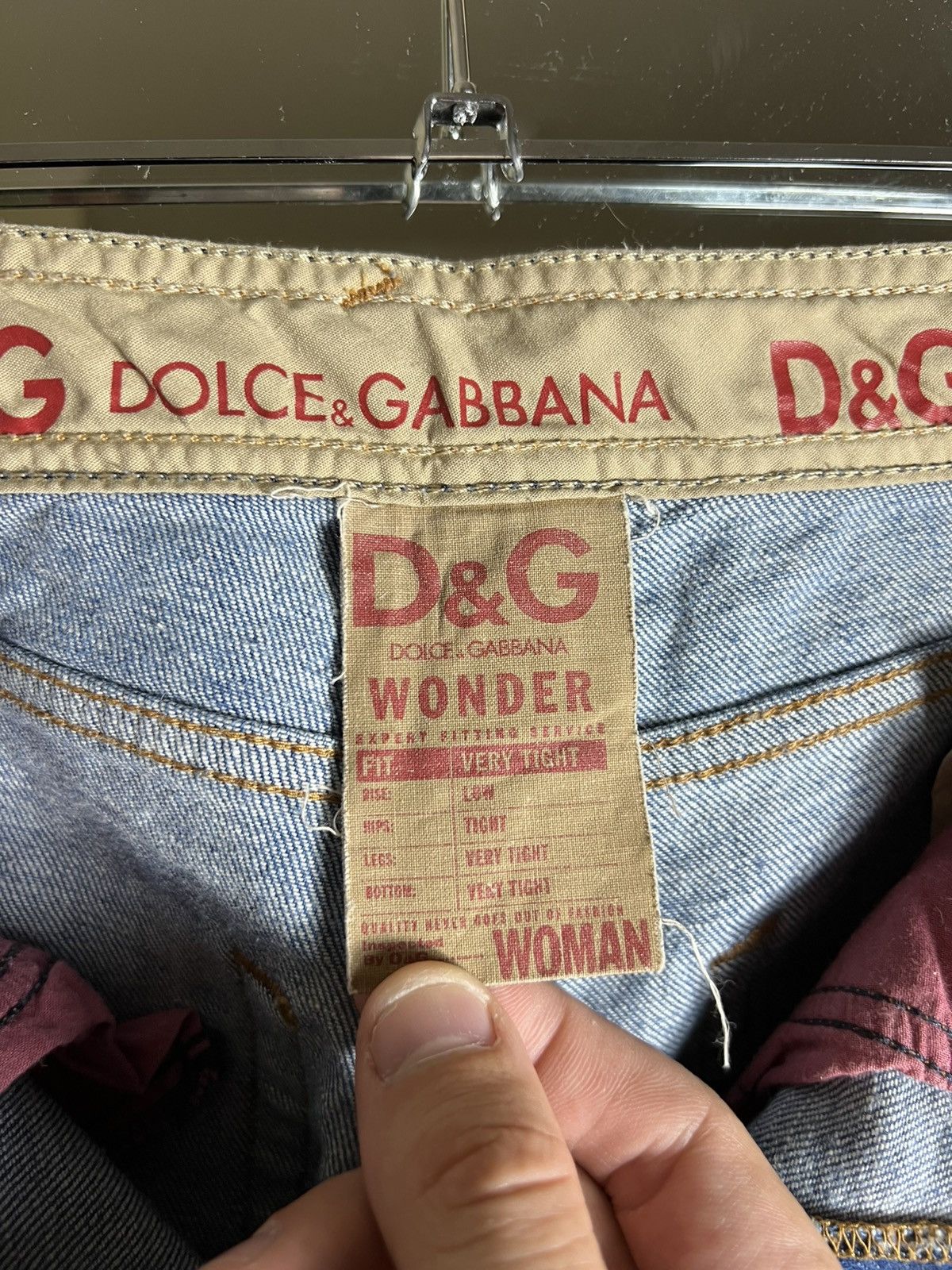 Dolce & Gabbana Vintage Dolce & Gabbana Wonder Very Tight Jeans Avantgarde Size 27" / US 4 / IT 40 - 11 Thumbnail