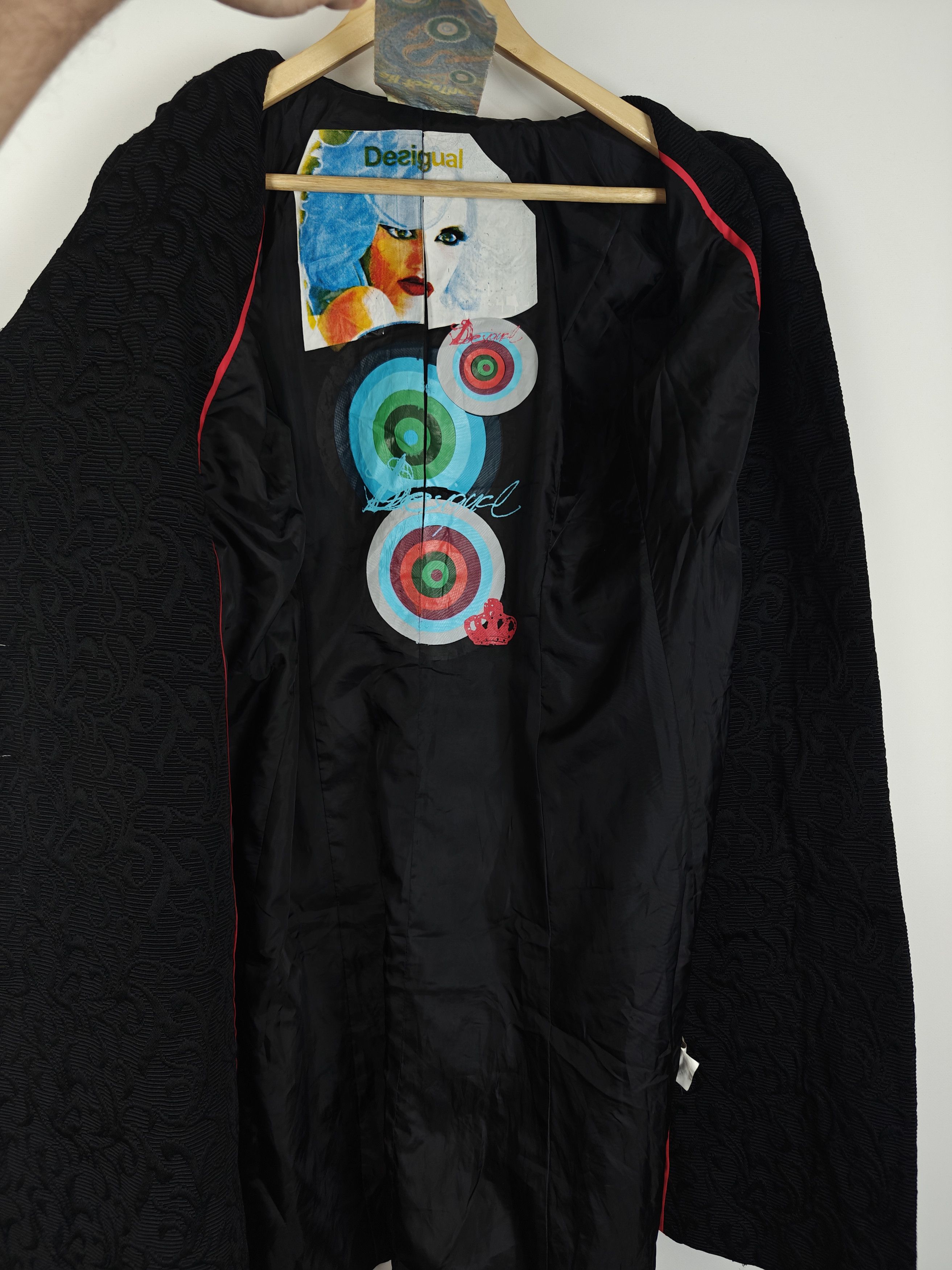Desigual Desigual Coat Jacket Ornament Black size 38 Size S / US 4 / IT 40 - 11 Thumbnail