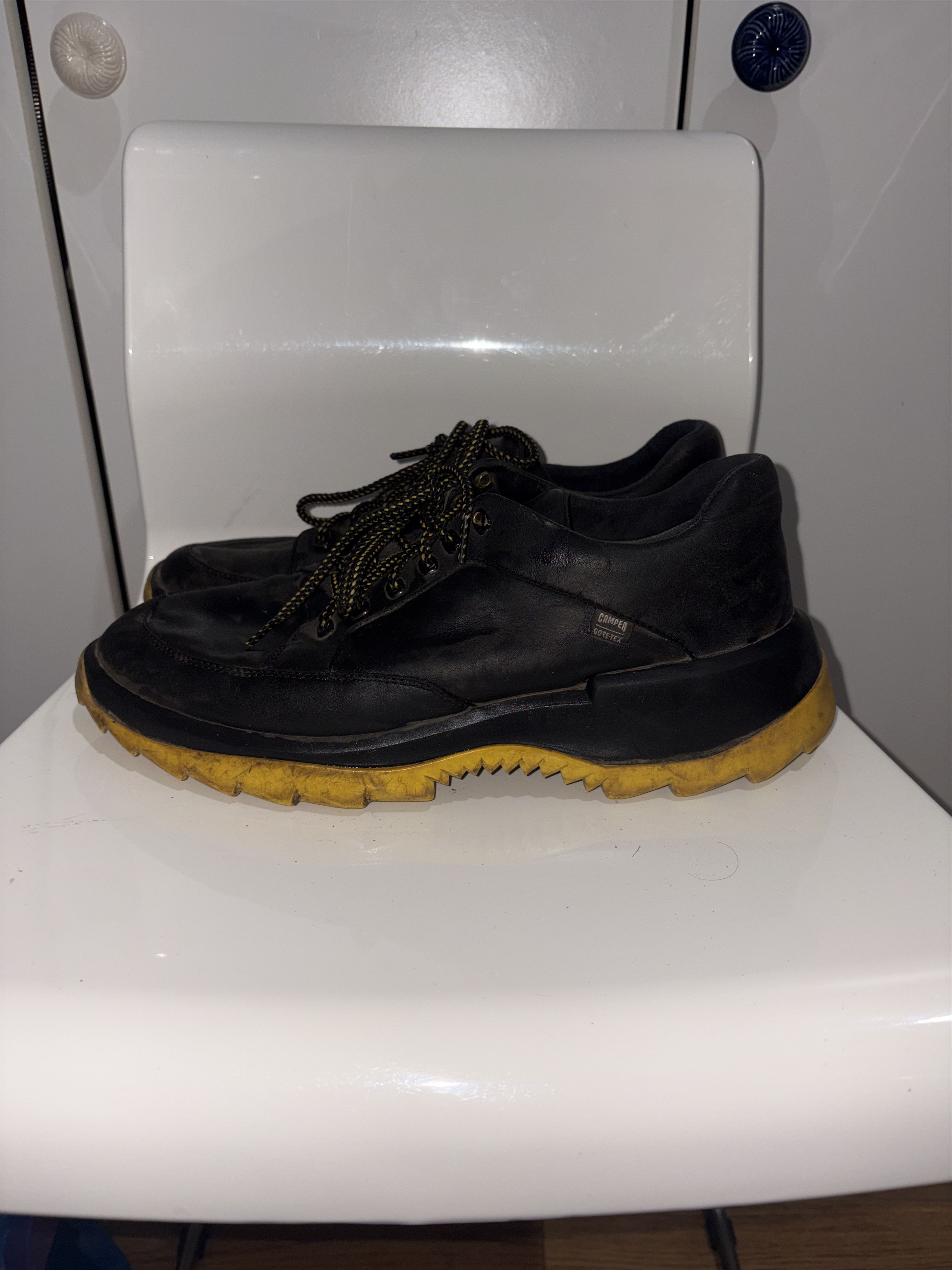 Camper Camper Helix Boot - Black Leather Lace Up Size US 11 / EU 44 - 3 Thumbnail