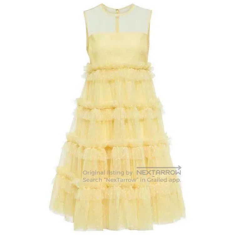 Valentino Red Valentino Yellow Tulle Princess Dress. Size US S / EU 44-46 / 1 - 3 Thumbnail