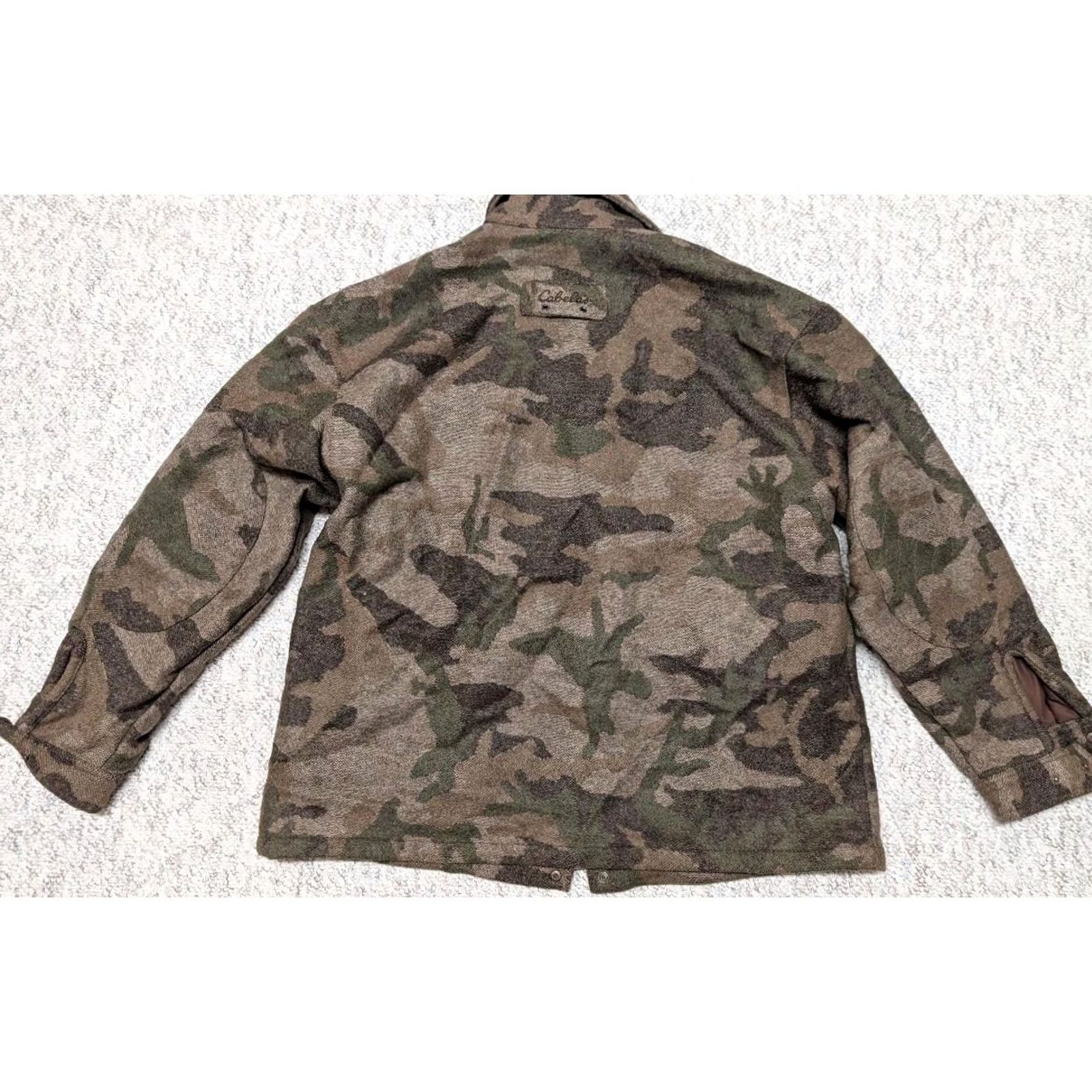Vintage VINTAGE Cabela's camouflage coat XL Wool Parka Coat Mens Dry-Plus 100% Wool Camouflage Waterproof Size US XL / EU 56 / 4 - 4 Thumbnail
