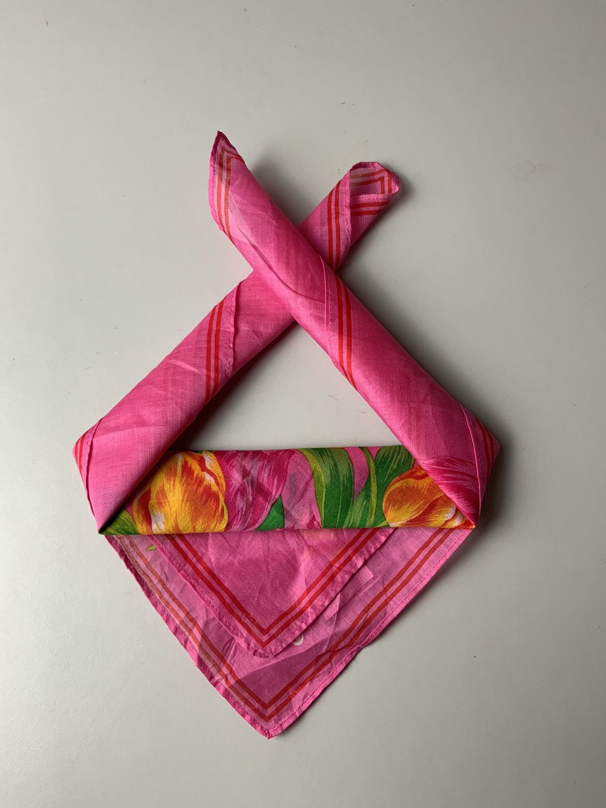 Kenzo Kenzo Paris Flower Art Bandana Handkerchief Size ONE SIZE - 2 Thumbnail