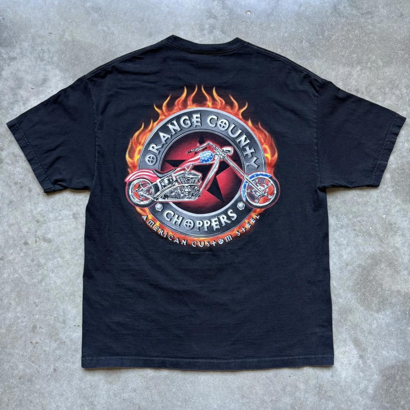 Other Orange County Choppers Flames Vintage Y2K Graphic T-shirt Size US XL / EU 56 / 4 - 1 Thumbnail