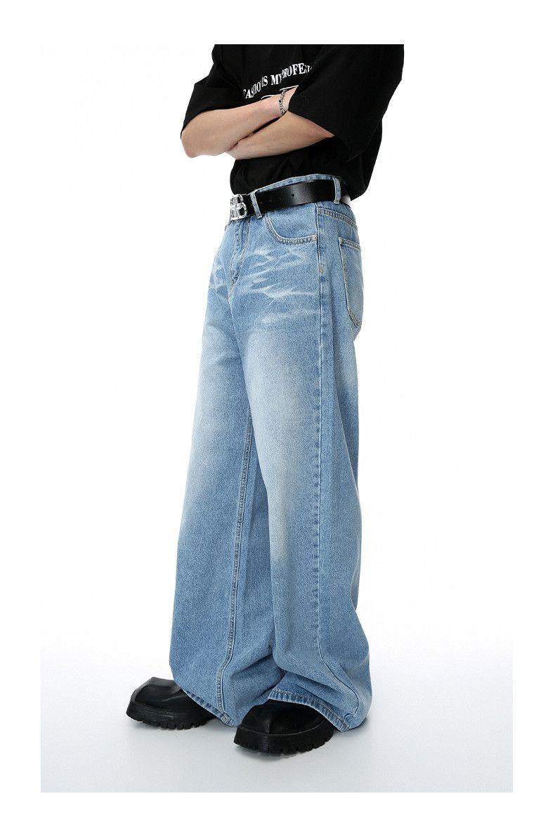 Japanese Brand Vintage American whisker loose straight jeans y2k Size US 32 / EU 48 - 6 Thumbnail