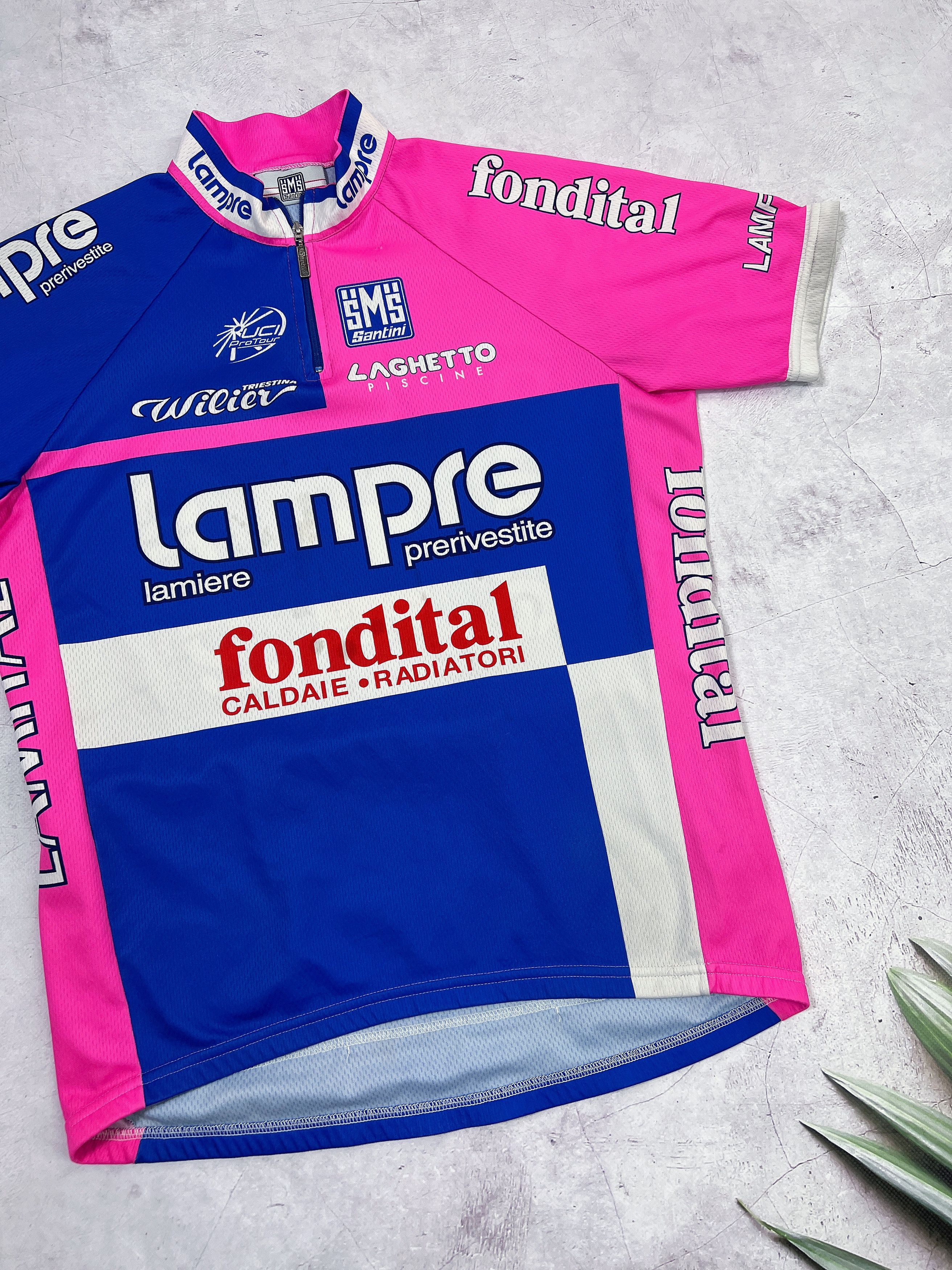 Sports Specialties Santini Lampre Fondital Cycling Jersey Size US M / EU 48-50 / 2 - 3 Thumbnail