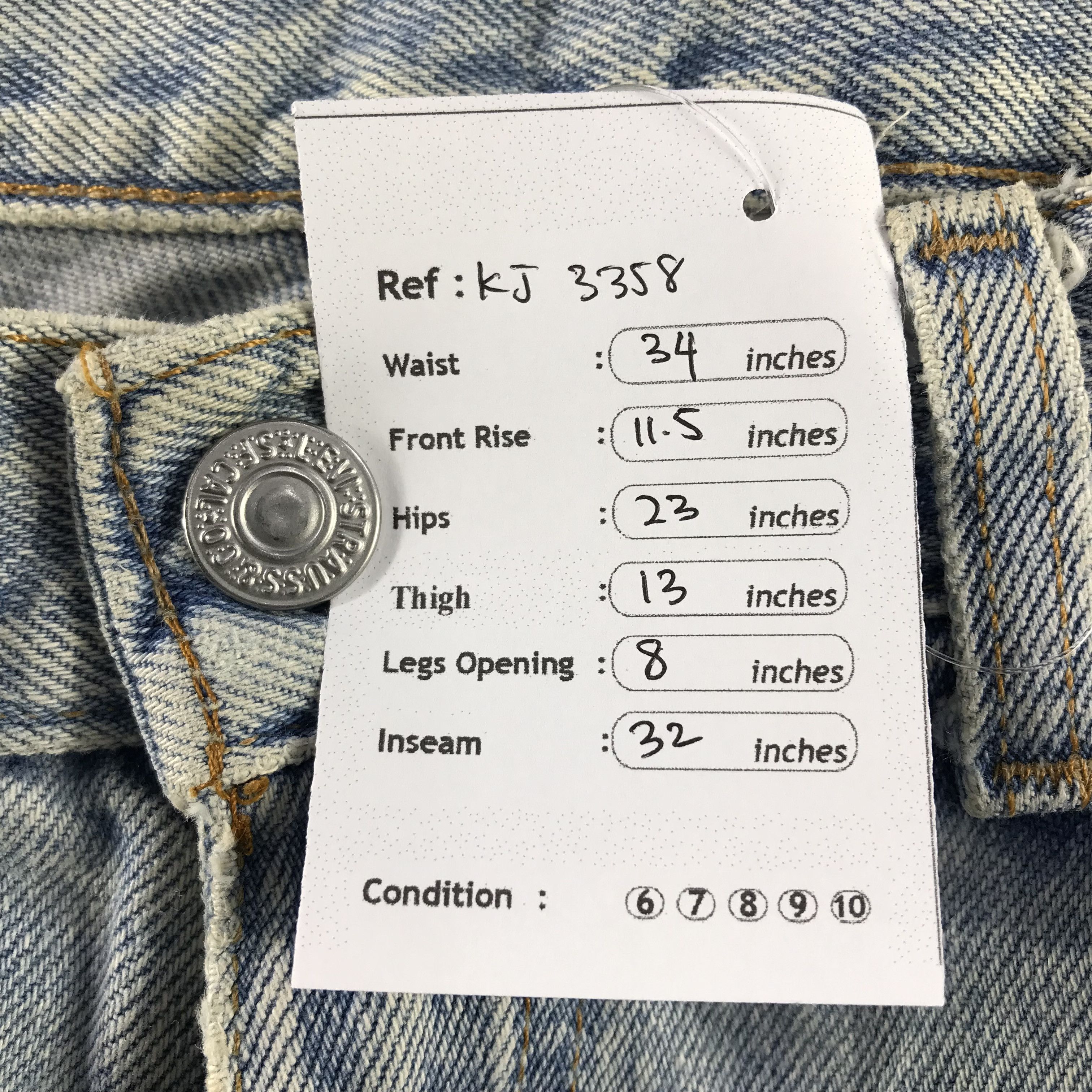 Levi's Vintage Levis 550 Jeans Relaxed Fit Denim KJ3358 Size US 34 / EU 50 - 13 Thumbnail